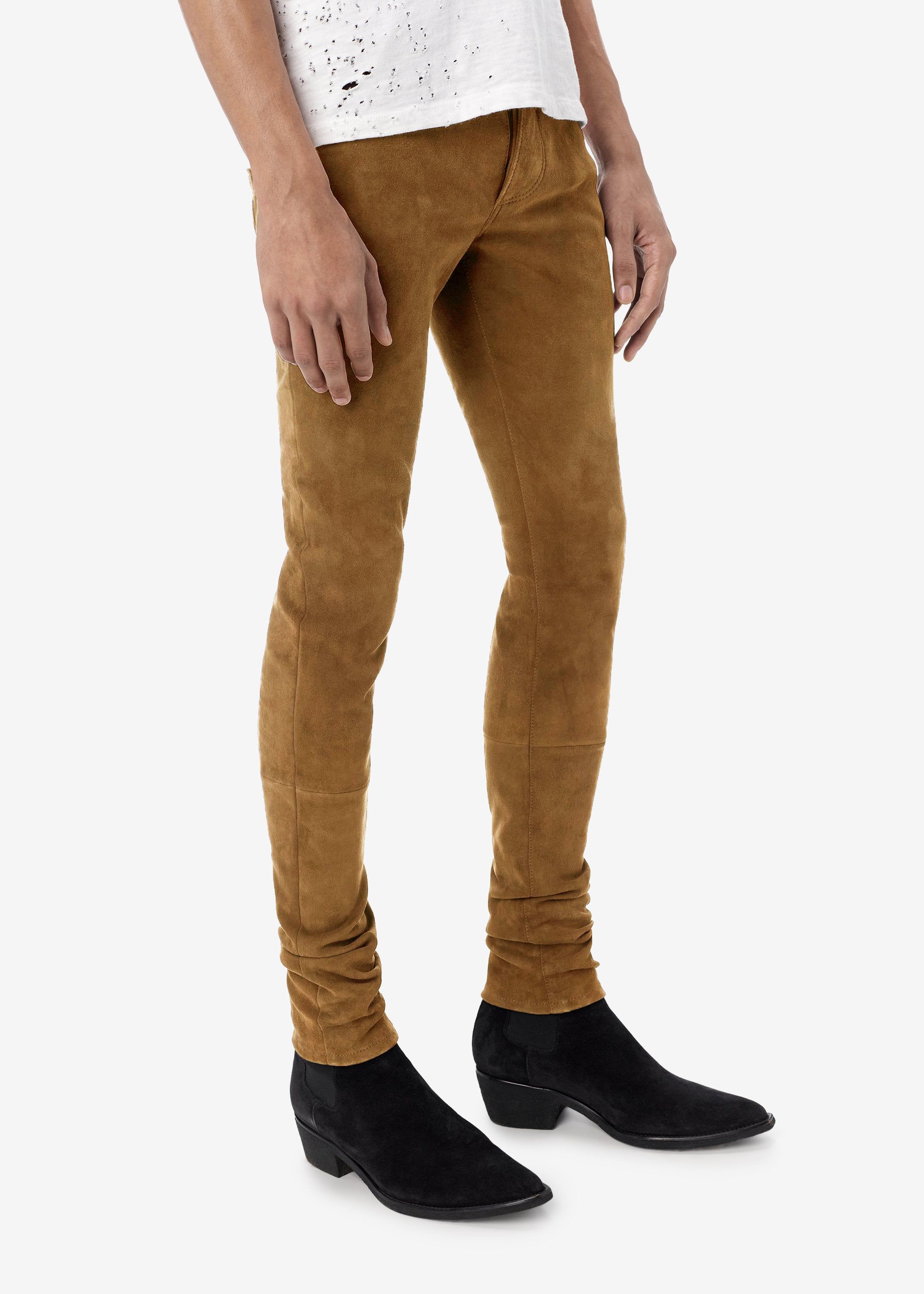 5 POCKET SUEDE PANT - TOBACCO sold by AMIRI product image thumbnail 3