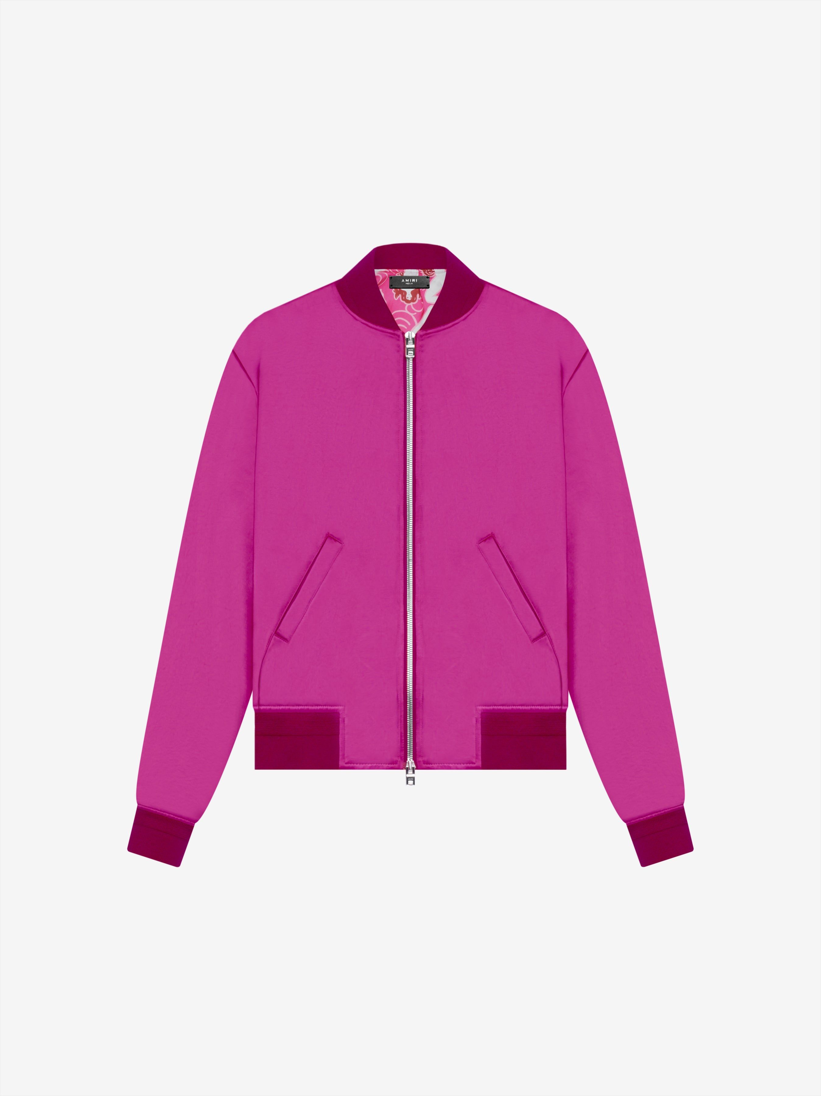 WOMEN - SATIN BOMBER - PINK sold by AMIRI