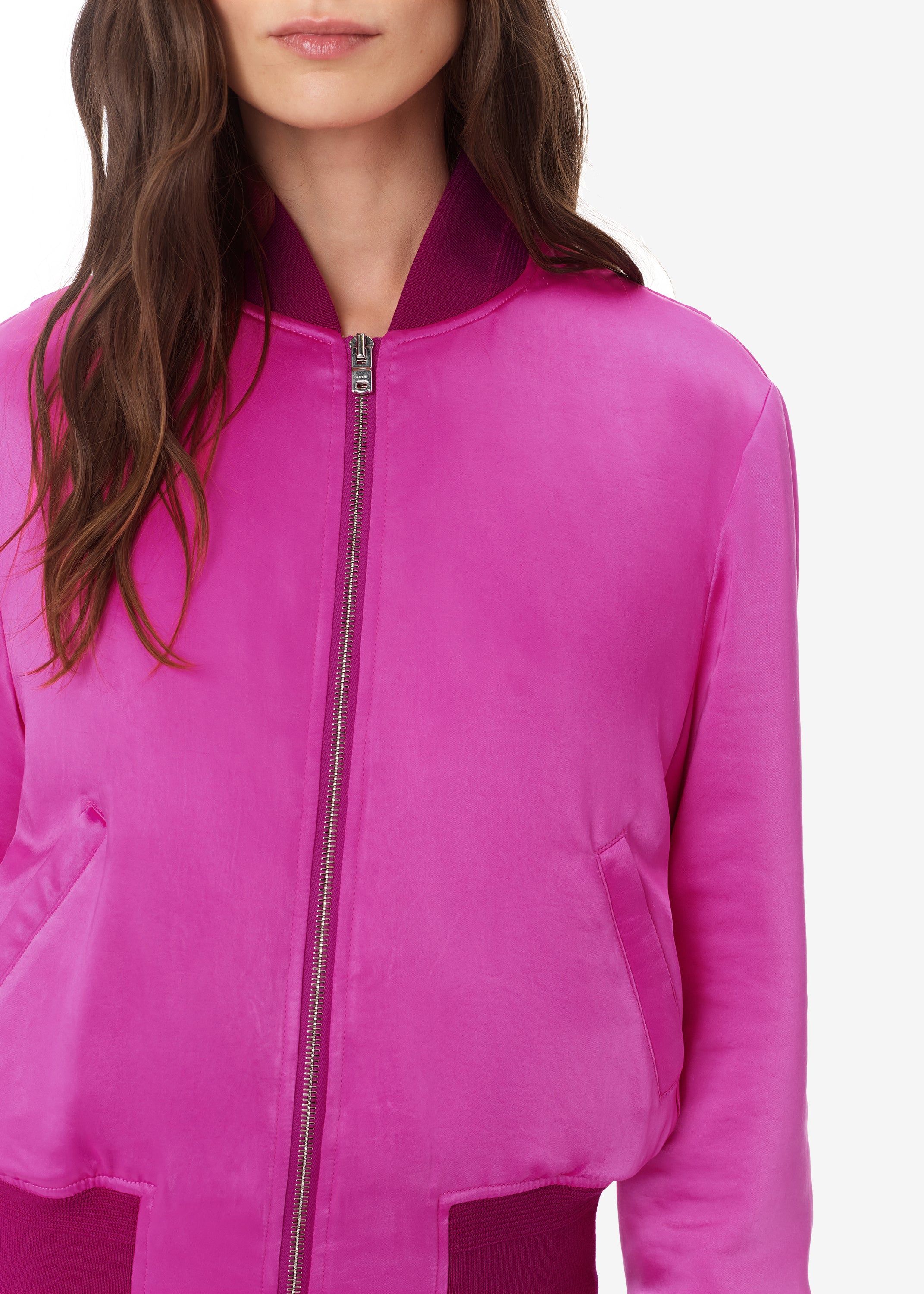 WOMEN - SATIN BOMBER - PINK sold by AMIRI product image thumbnail 5