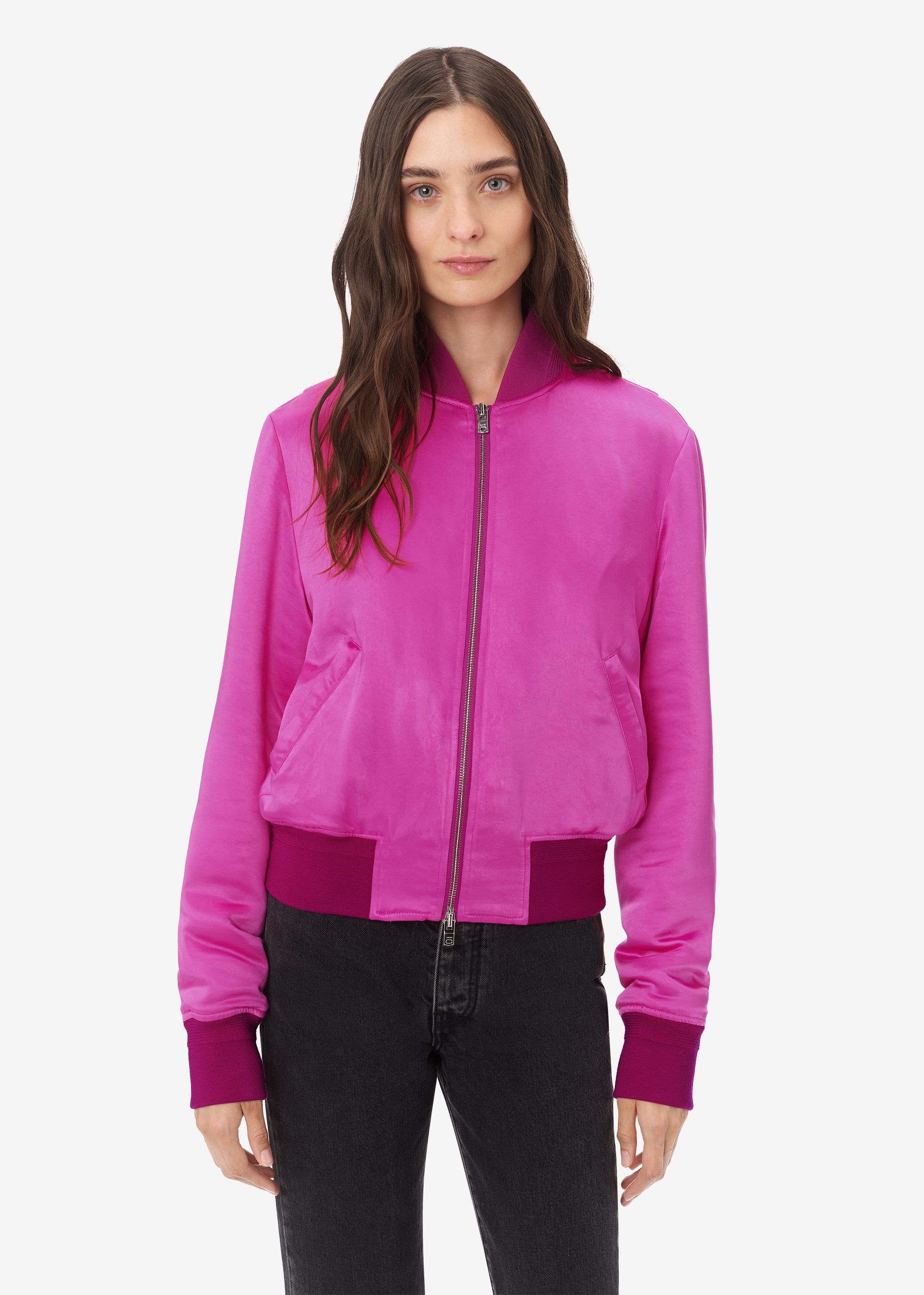 WOMEN - SATIN BOMBER - PINK sold by AMIRI product image thumbnail 2