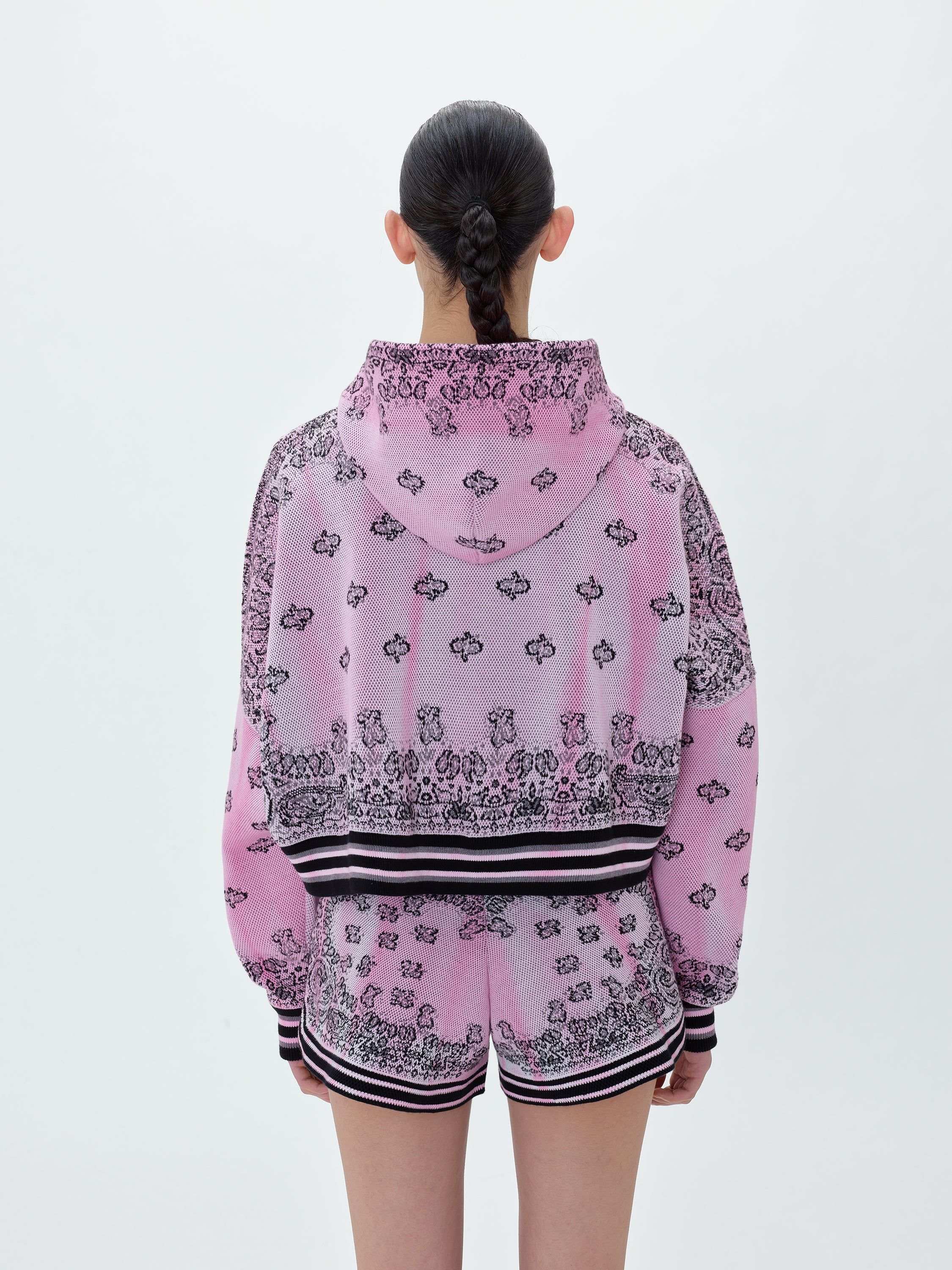 WOMEN - BANDANA BASKETBALL HOODIE - PINK sold by AMIRI product image thumbnail 4