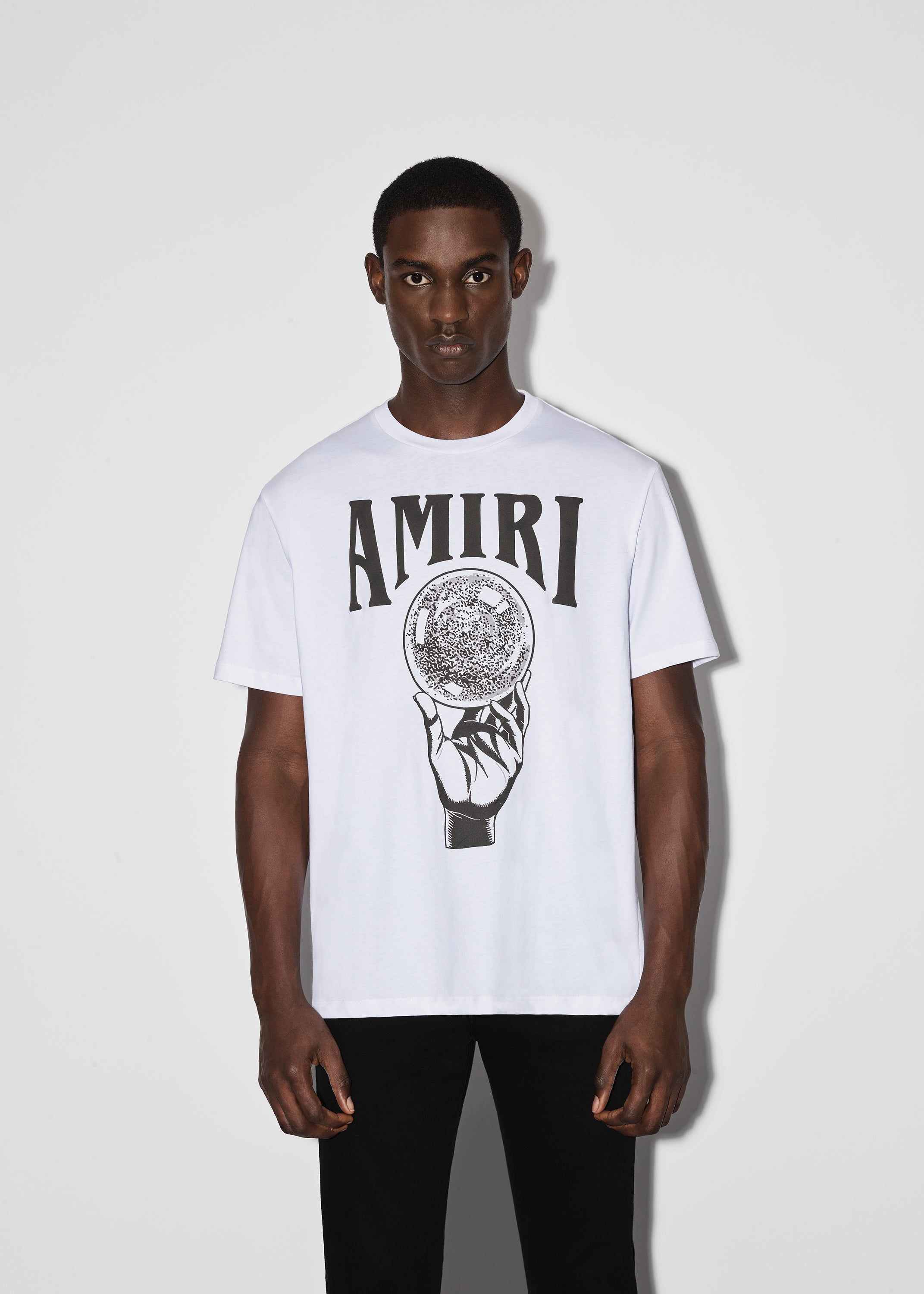 CRYSTAL BALL SHORT SLEEVE TEE - WHITE sold by AMIRI product image thumbnail 2