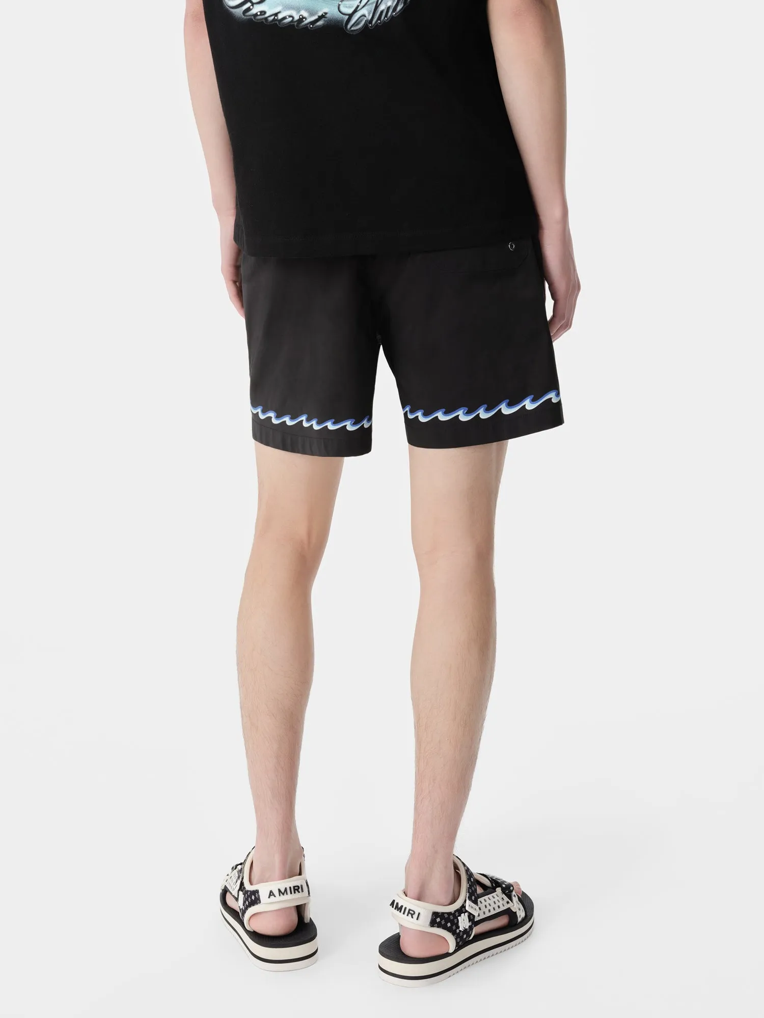 AMIRI WAVE SWIM TRUNK - Black sold by AMIRI product image thumbnail 3