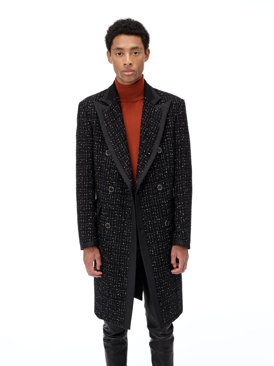 Boucle Long Coat - Black sold by AMIRI product image thumbnail 2