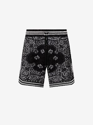 BANDANA B-BALL SHORTS - BLACK made by AMIRI