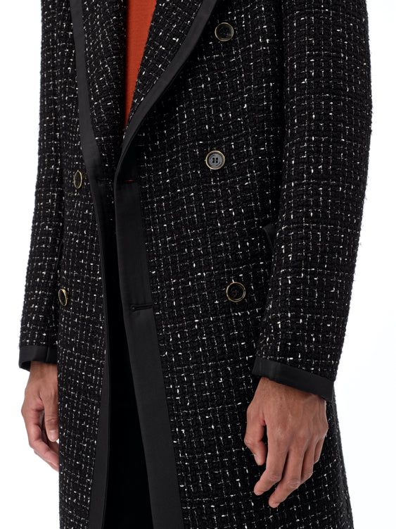 Boucle Long Coat - Black sold by AMIRI product image thumbnail 4