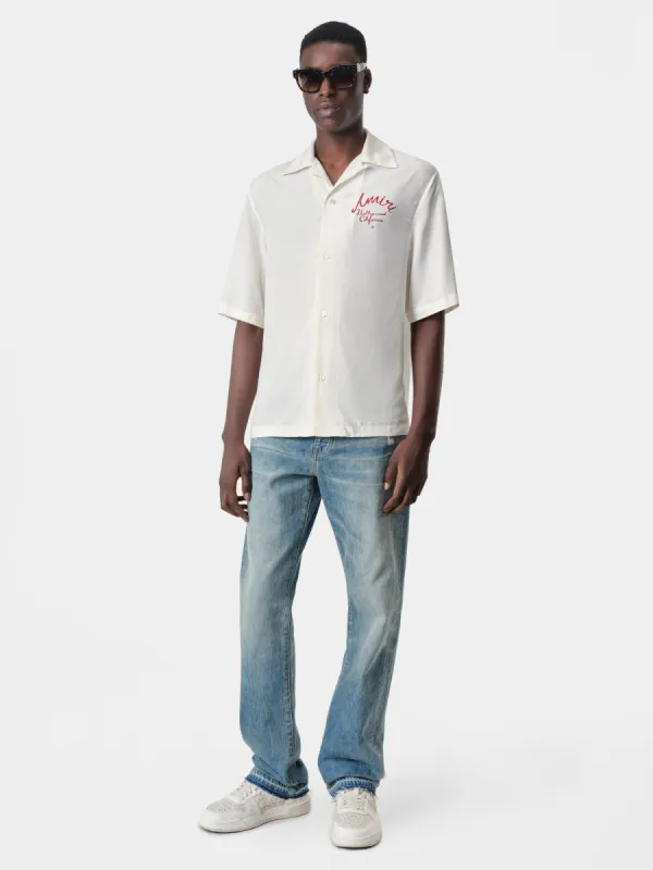 AMIRI HOLLYWOOD CAMP SHIRT - Alabaster sold by AMIRI