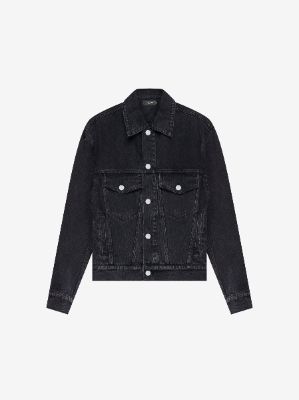 WOMEN - CORE DENIM TRUCKER - AGED BLACK made by AMIRI