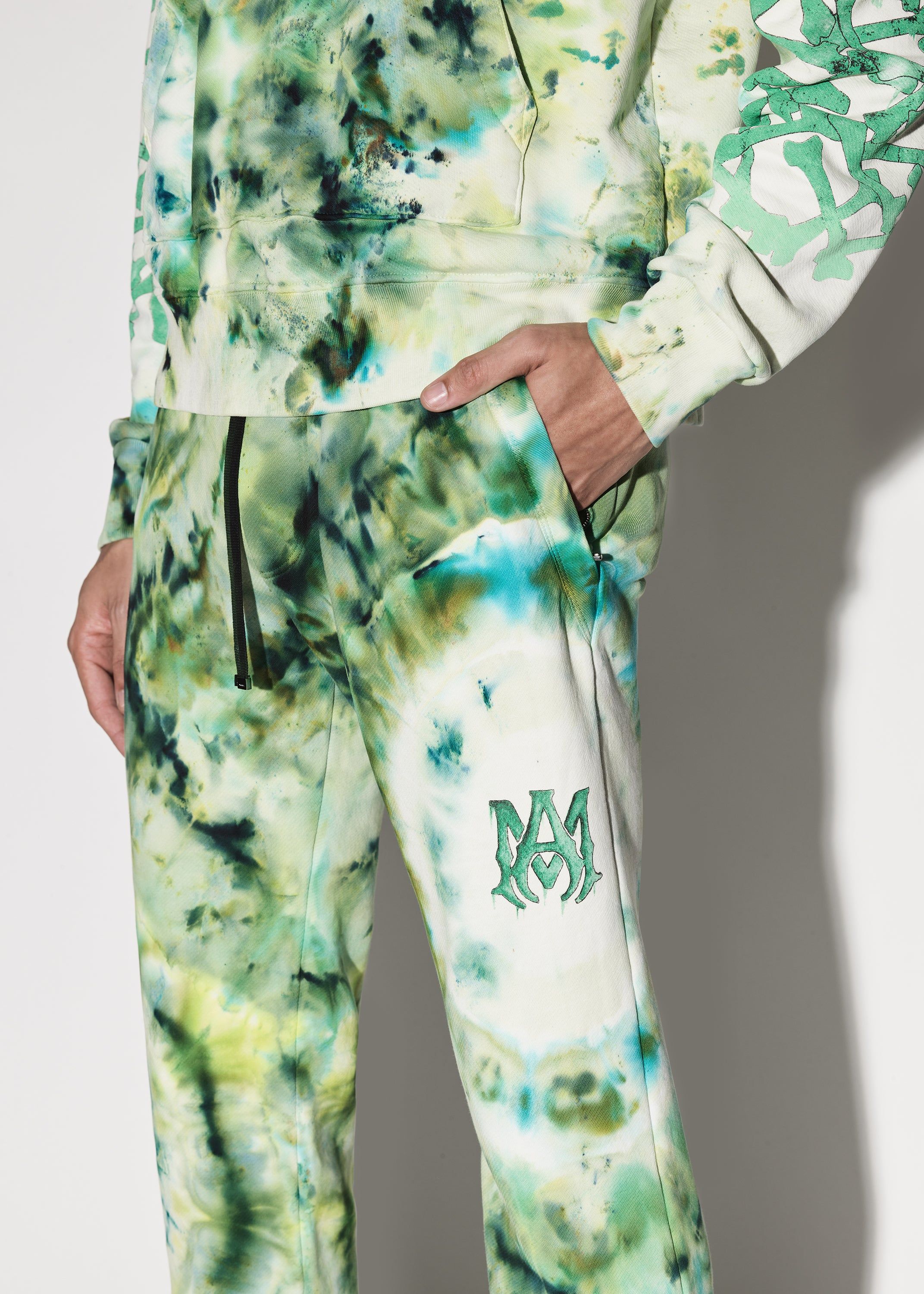 M.A. TIE-DYE SWEATPANTS - GREEN sold by AMIRI product image thumbnail 5