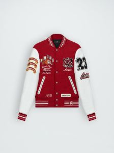 VINTAGE PATCH VARSITY BOMBER - RED sold by AMIRI