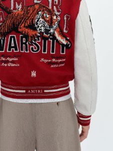 VINTAGE PATCH VARSITY BOMBER - RED sold by AMIRI
