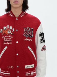 VINTAGE PATCH VARSITY BOMBER - RED sold by AMIRI