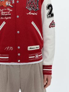 VINTAGE PATCH VARSITY BOMBER - RED sold by AMIRI