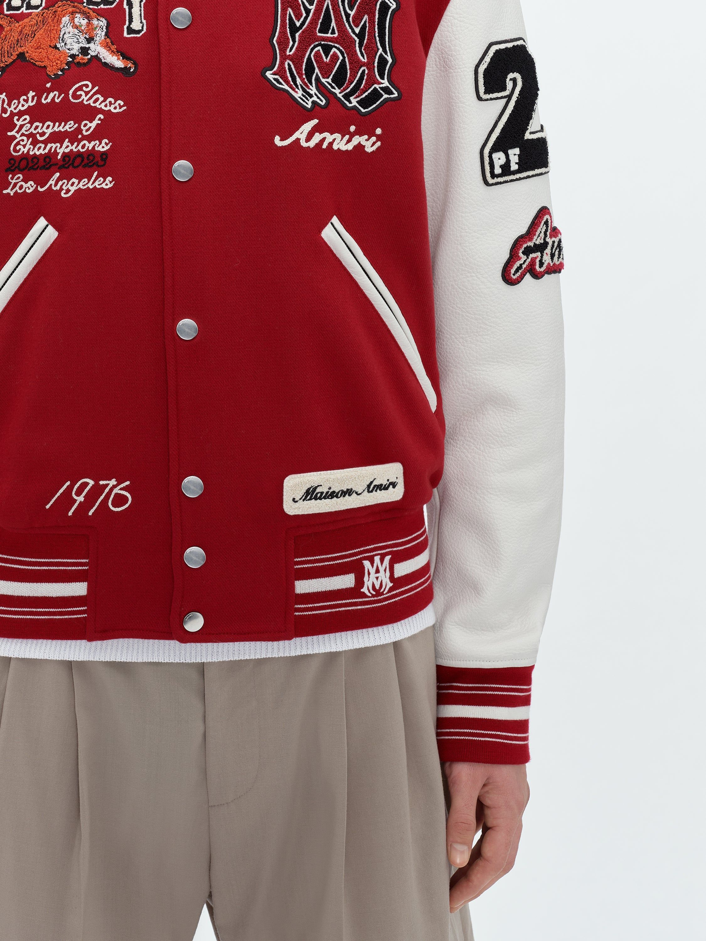VINTAGE PATCH VARSITY BOMBER - RED sold by AMIRI product image thumbnail 7