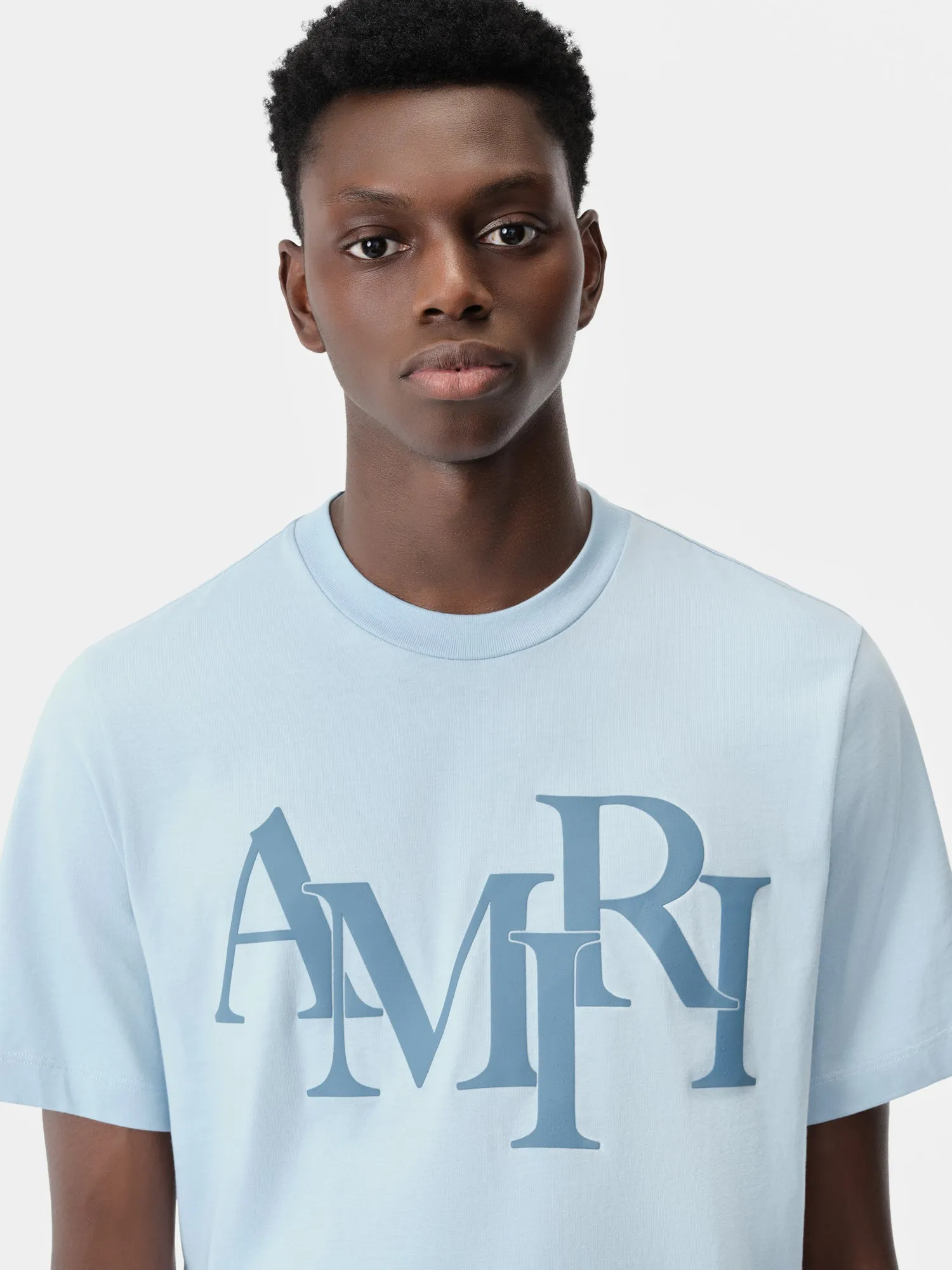 AMIRI STAGGERED TEE - Cerulean sold by AMIRI product image thumbnail 4
