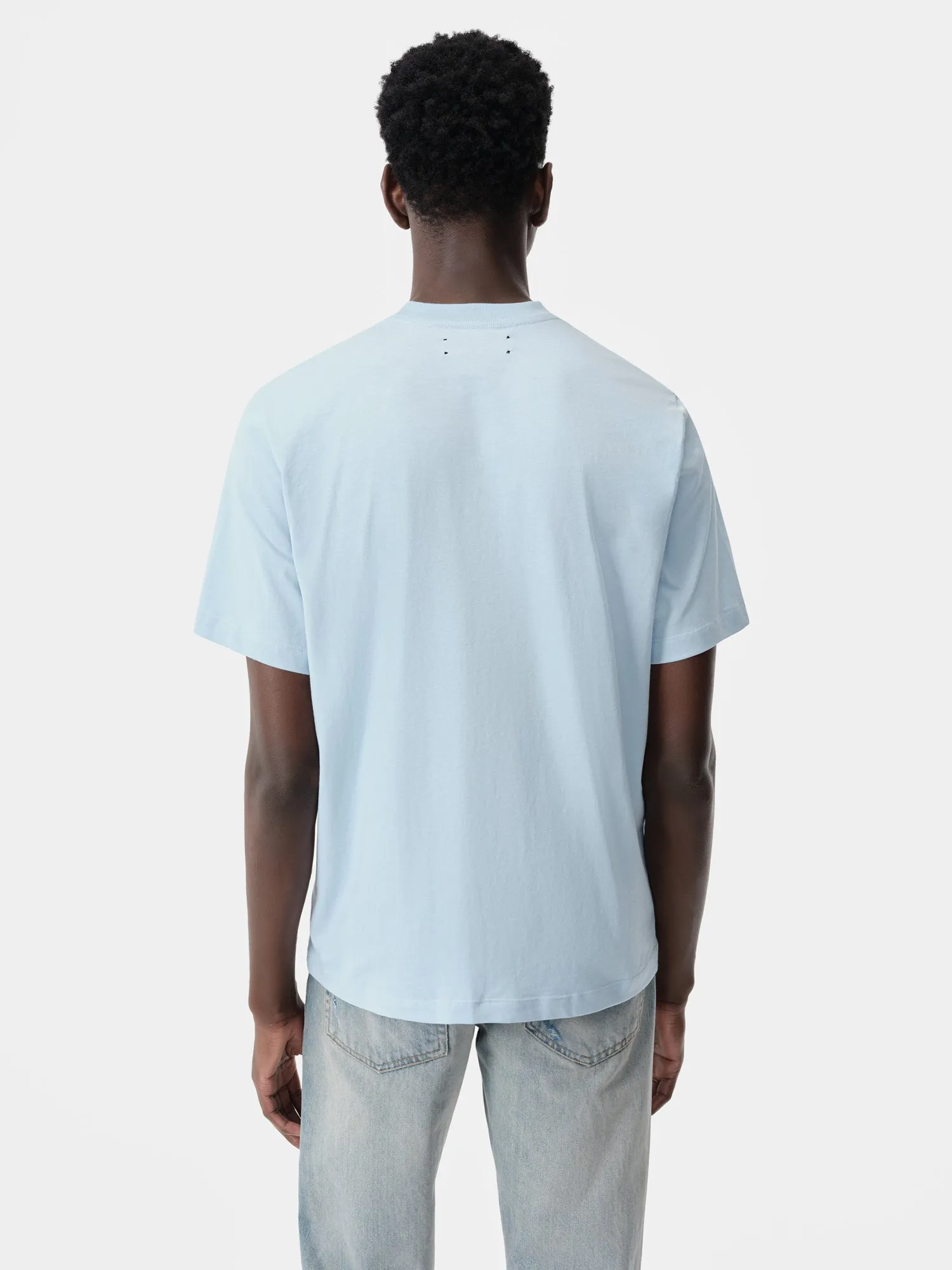 AMIRI STAGGERED TEE - Cerulean sold by AMIRI product image thumbnail 3