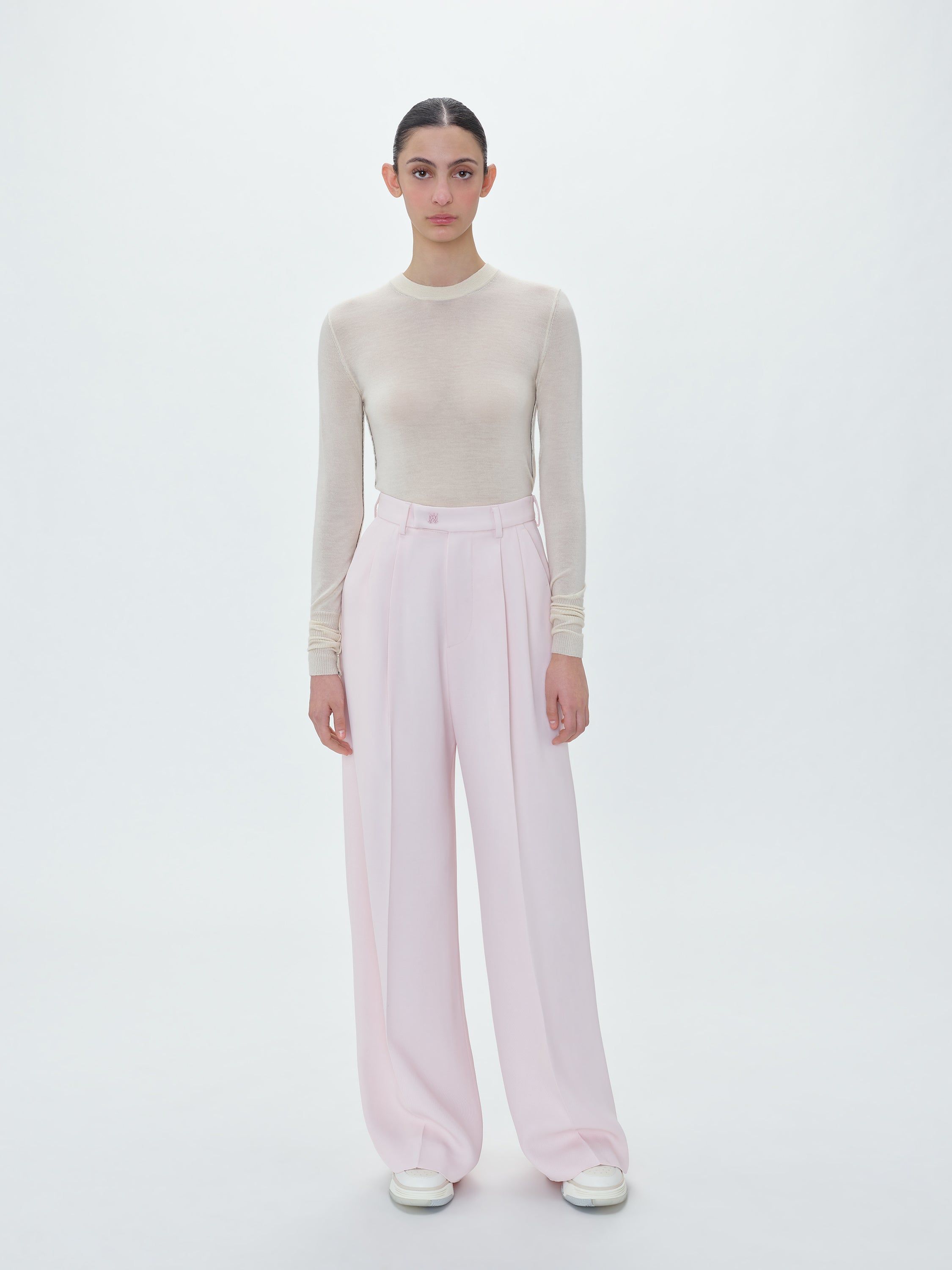 WOMEN - DOUBLE PLEATED TROUSERS - PINK sold by AMIRI product image thumbnail 3