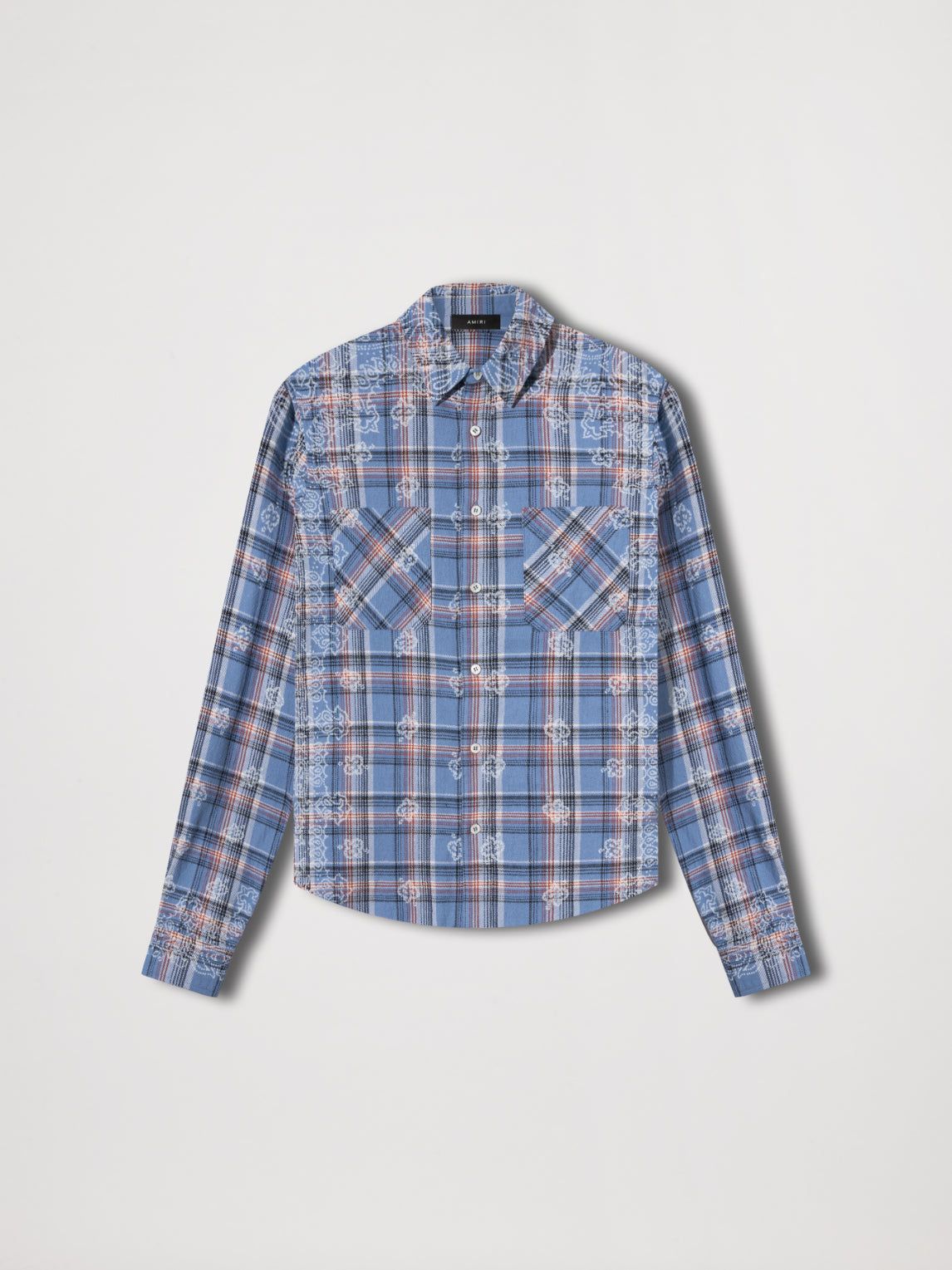 BLEACH BANDANA PLAID - BLUE sold by AMIRI