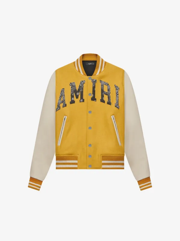 VINTAGE APPLIQUE AMIRI VARSITY - CANARY sold by AMIRI