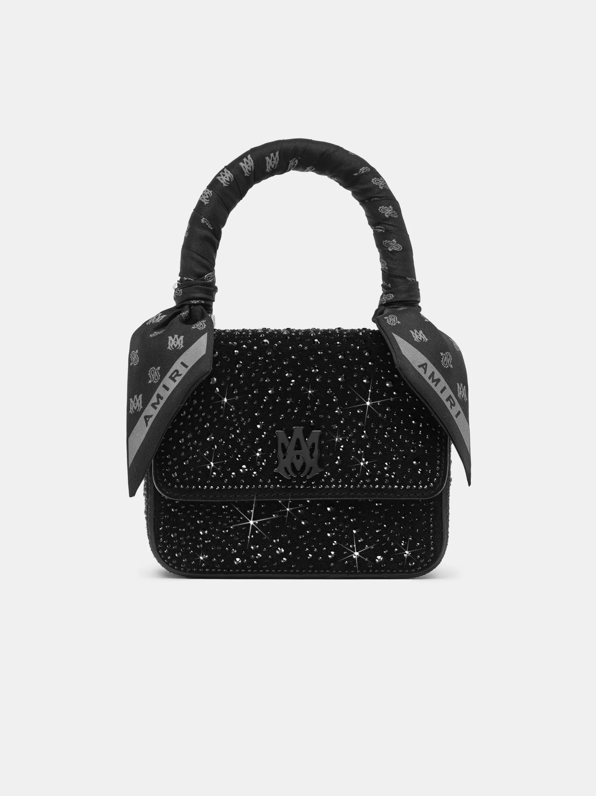 WOMEN - CRYSTAL MICRO MA BAG - Black sold by AMIRI