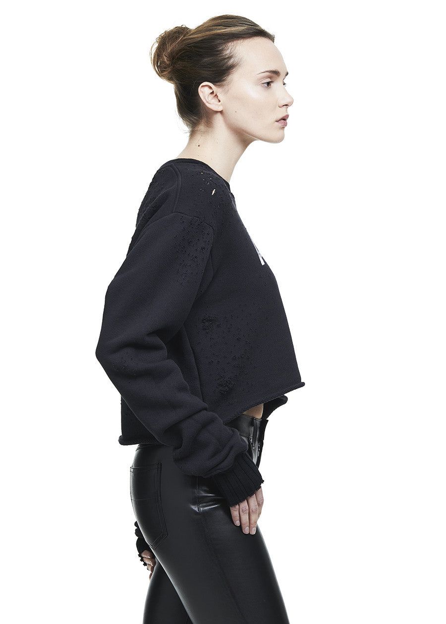 AMIRI CROPPED SHOTGUN CREW BLACK sold by AMIRI product image thumbnail 3