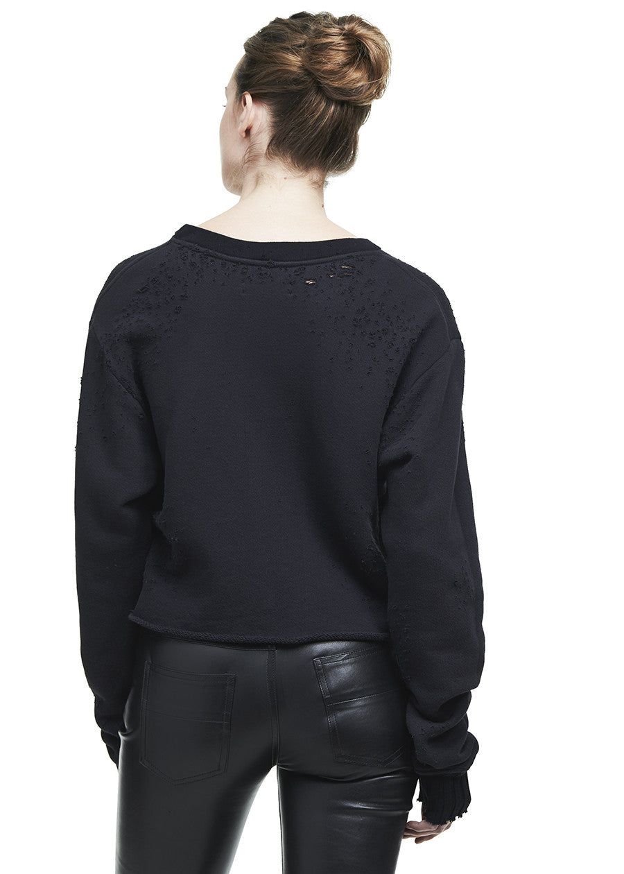 AMIRI CROPPED SHOTGUN CREW BLACK sold by AMIRI product image thumbnail 4