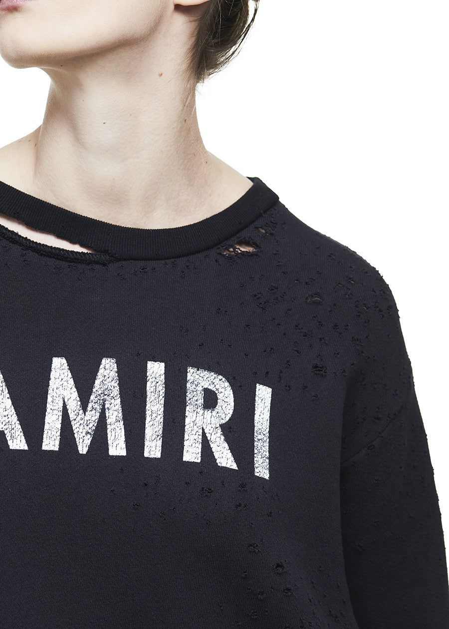 AMIRI CROPPED SHOTGUN CREW BLACK sold by AMIRI product image thumbnail 5