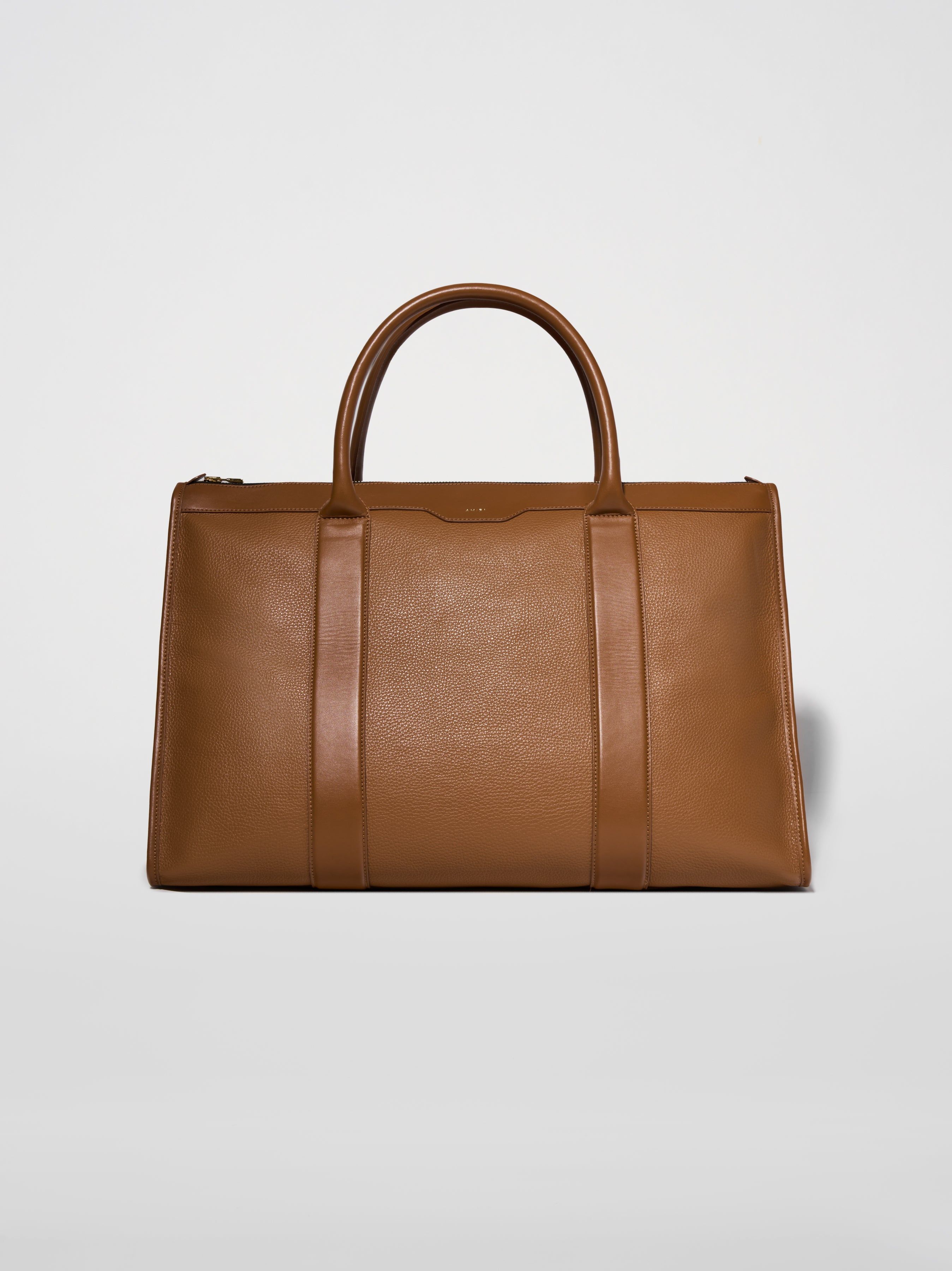 LEATHER WEEKENDER - BROWN sold by AMIRI