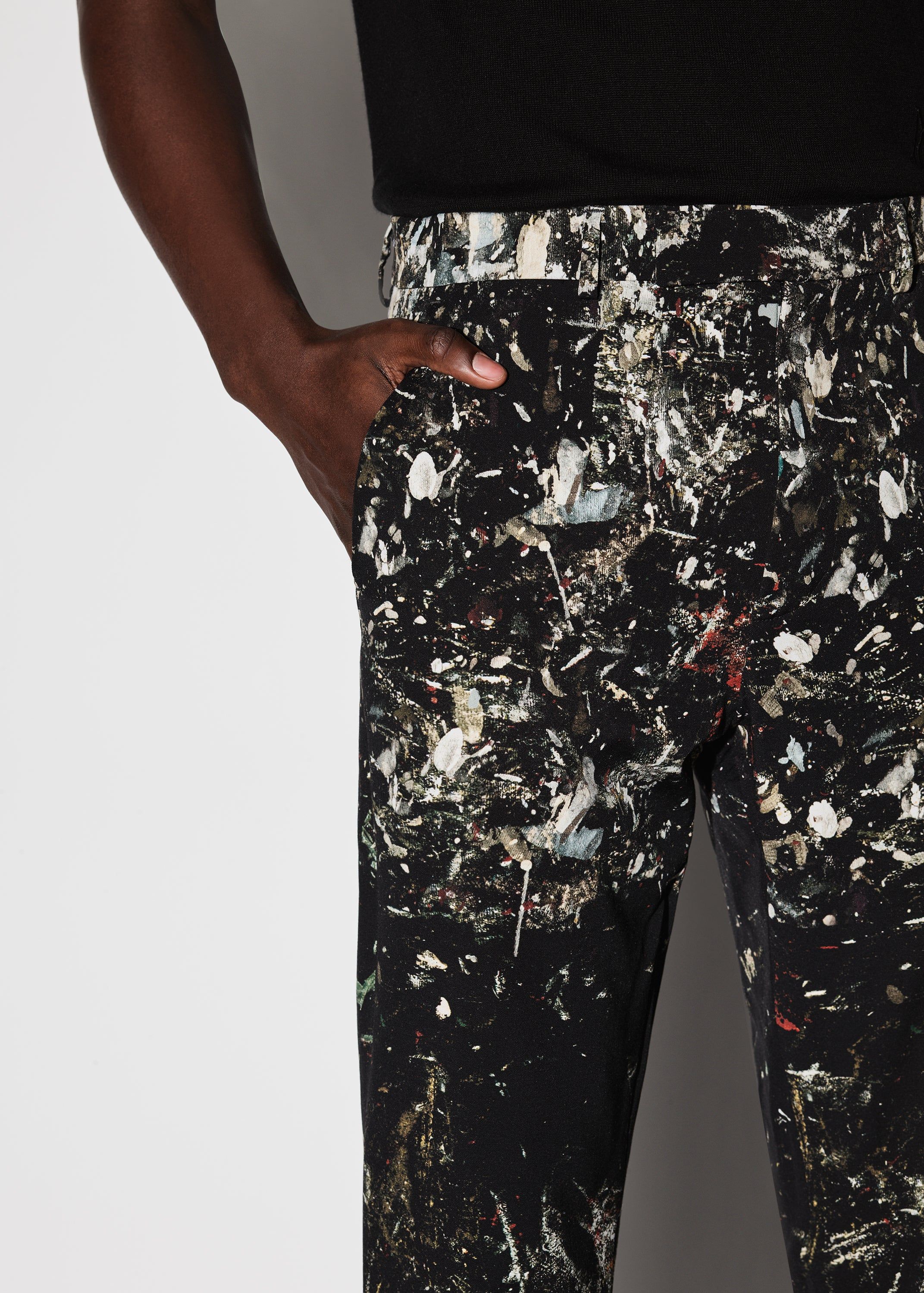 PAINT SPLATTER FLARE PANTS - BLACK sold by AMIRI product image thumbnail 5