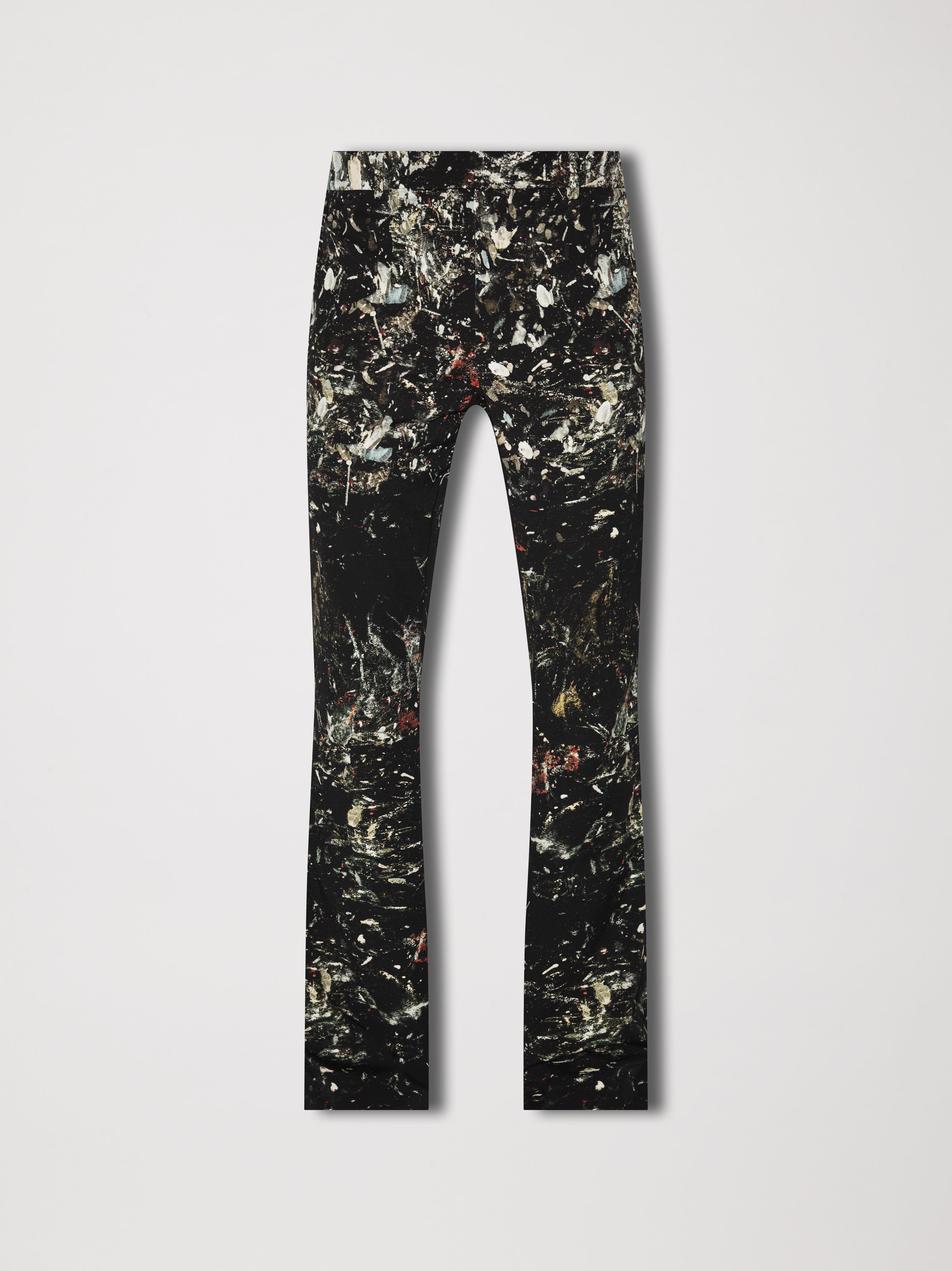PAINT SPLATTER FLARE PANTS - BLACK sold by AMIRI
