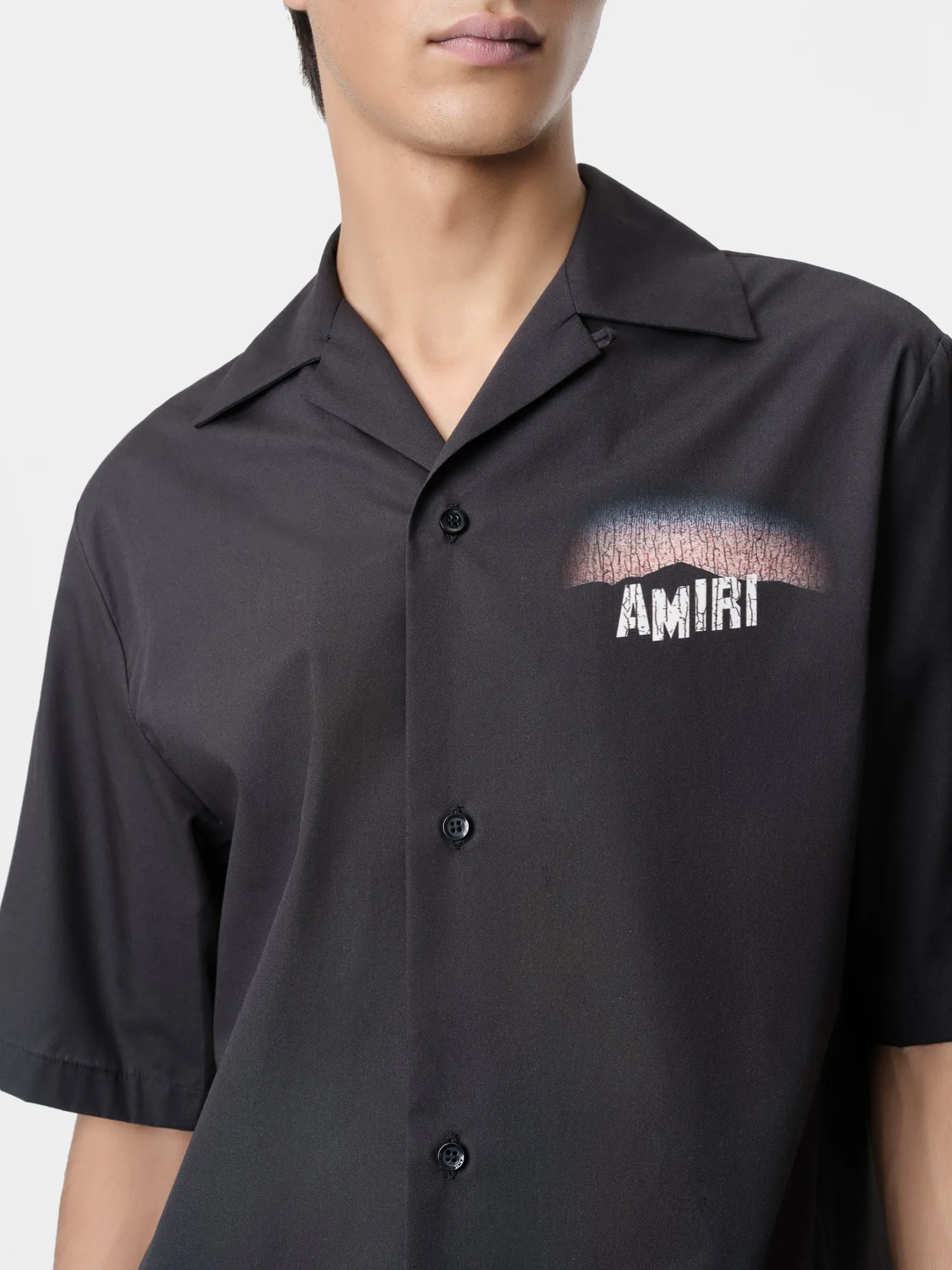 HOLLYWOOD LIGHTS CAMP SHIRT - Black sold by AMIRI product image thumbnail 4