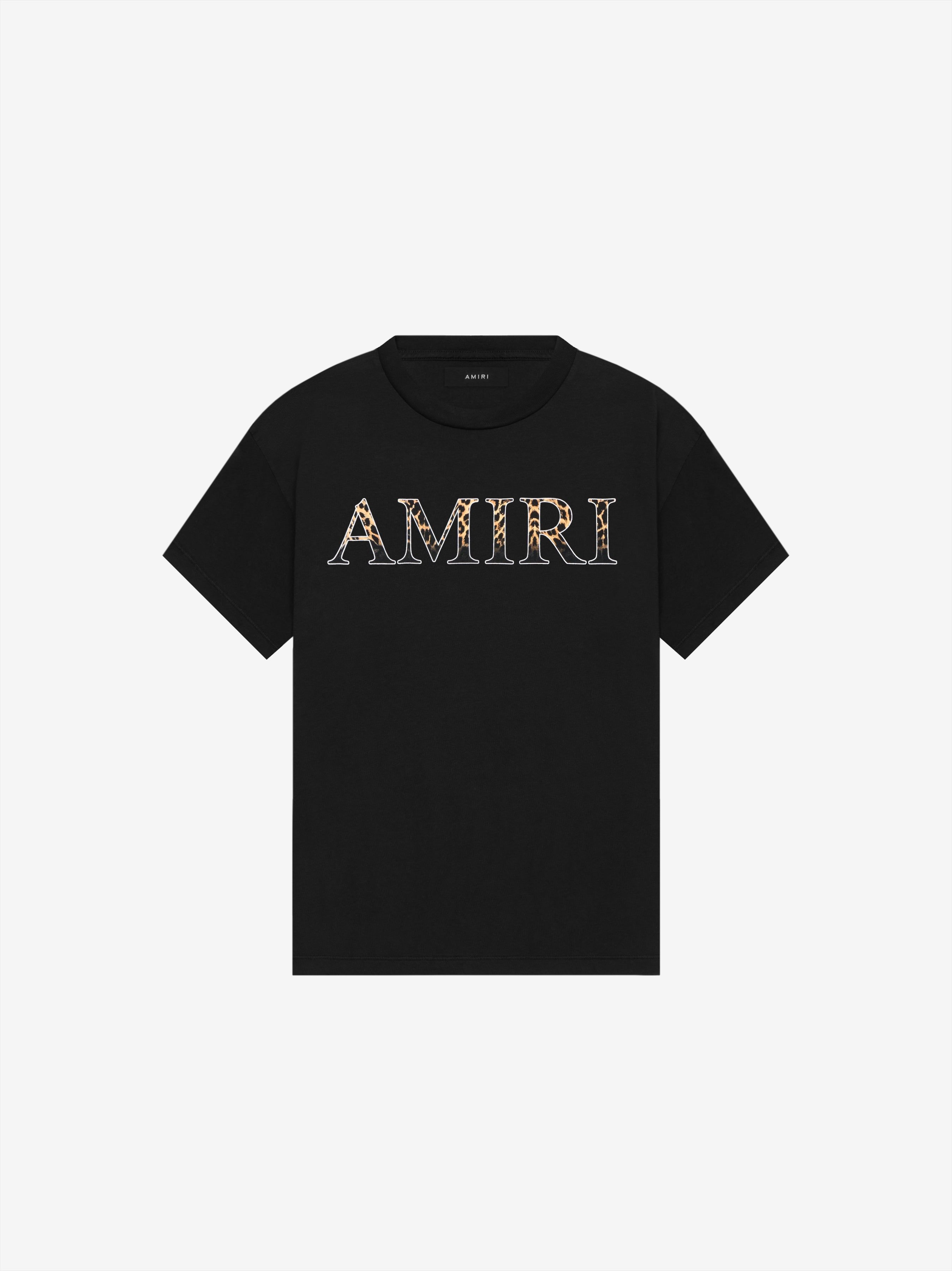 AMIRI LEOPARD TEE - BLACK sold by AMIRI