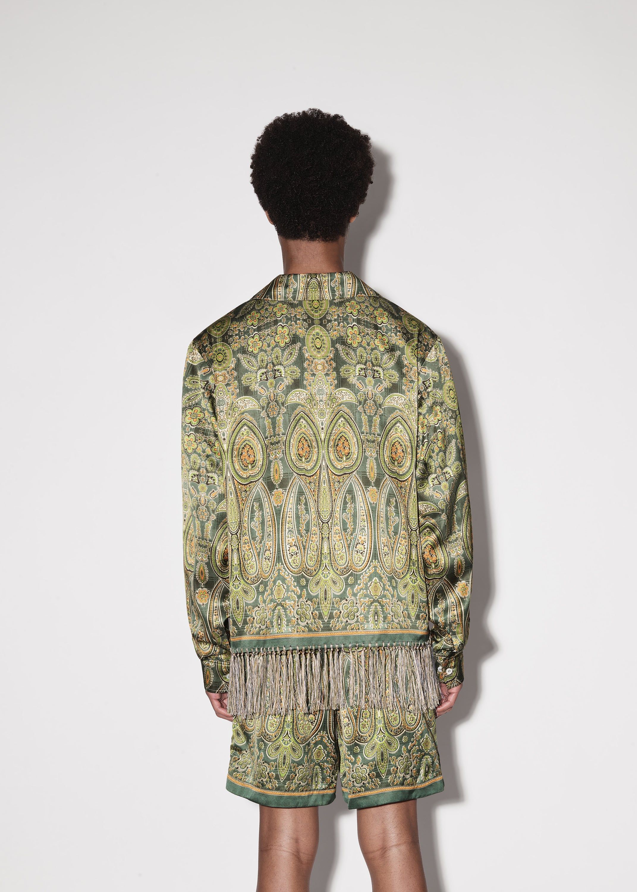 TAPESTRY BOWLING SHIRT - GREEN sold by AMIRI product image thumbnail 4