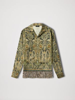 TAPESTRY BOWLING SHIRT - GREEN sold by AMIRI