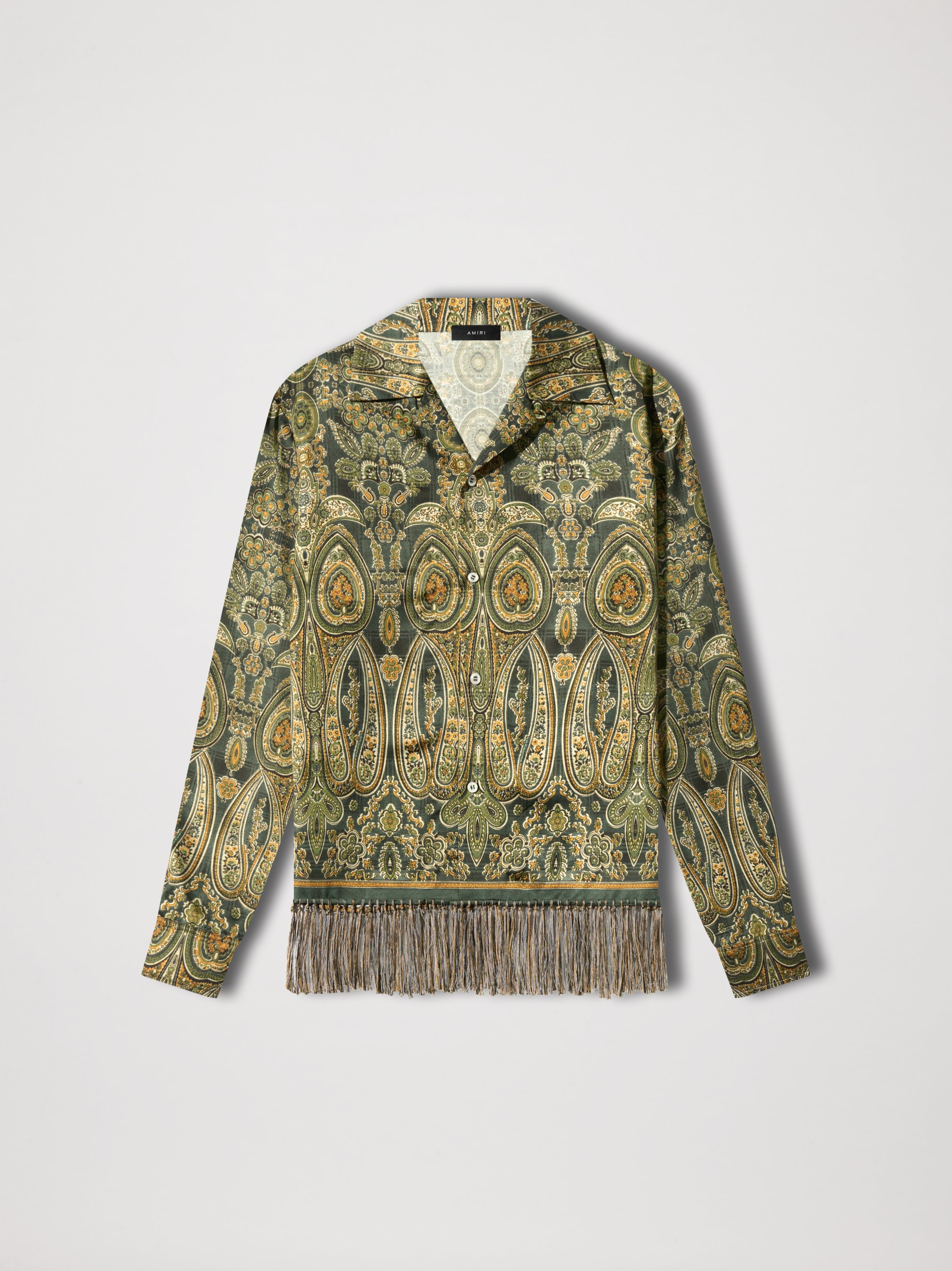 TAPESTRY BOWLING SHIRT - GREEN sold by AMIRI