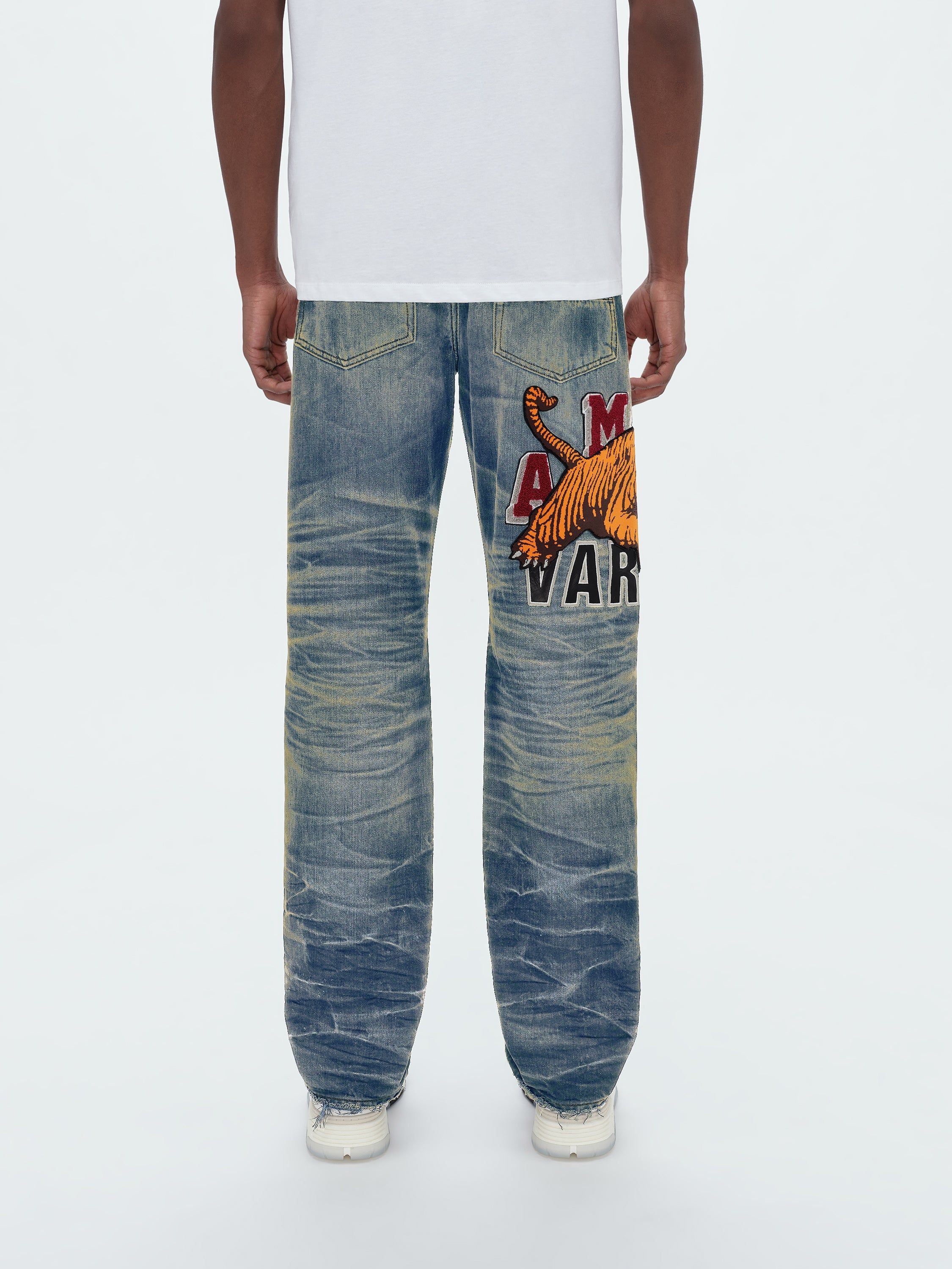 VARSITY TIGER STRAIGHT JEAN - VINTAGE INDIGO sold by AMIRI product image thumbnail 5
