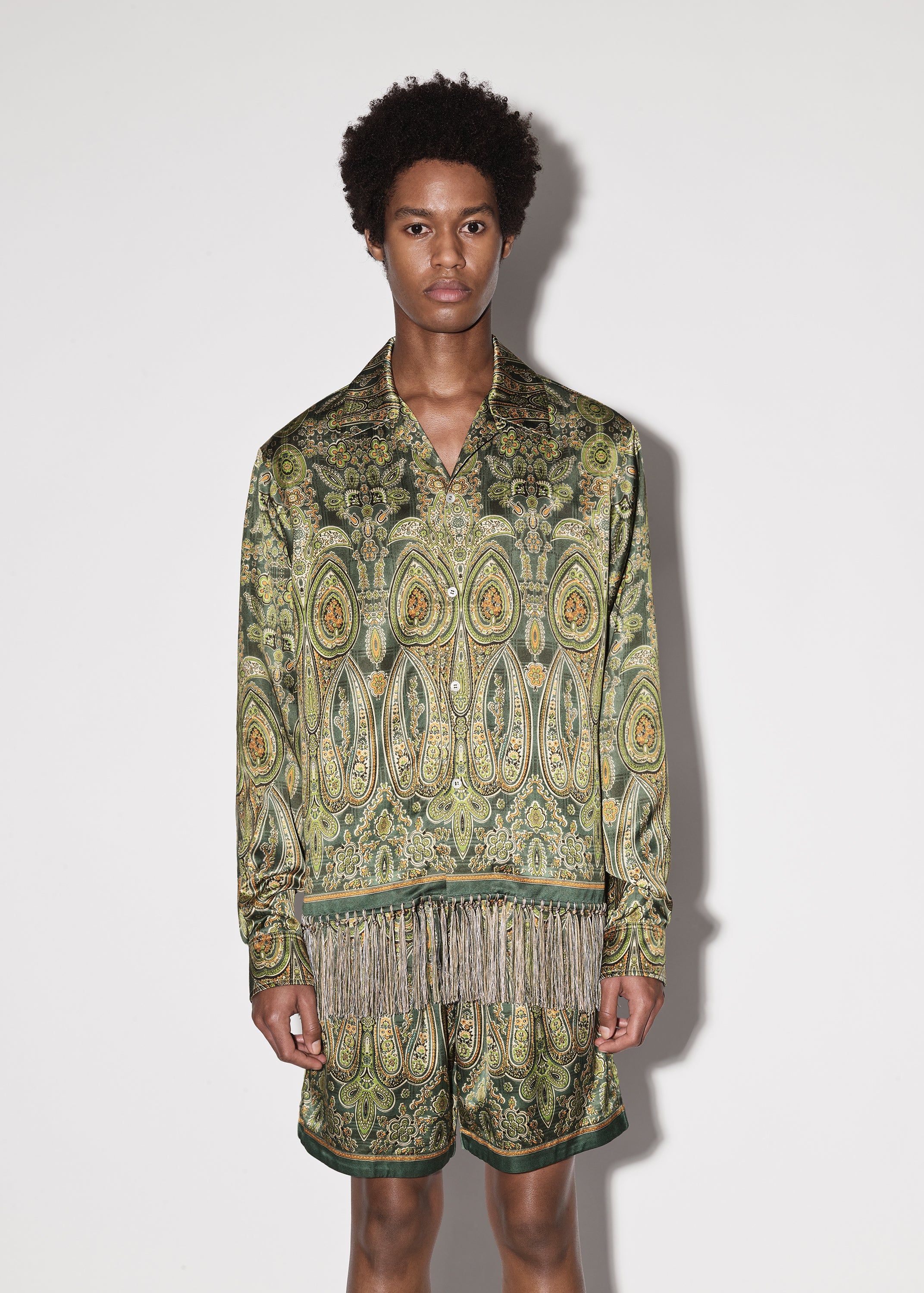 TAPESTRY BOWLING SHIRT - GREEN sold by AMIRI product image thumbnail 2