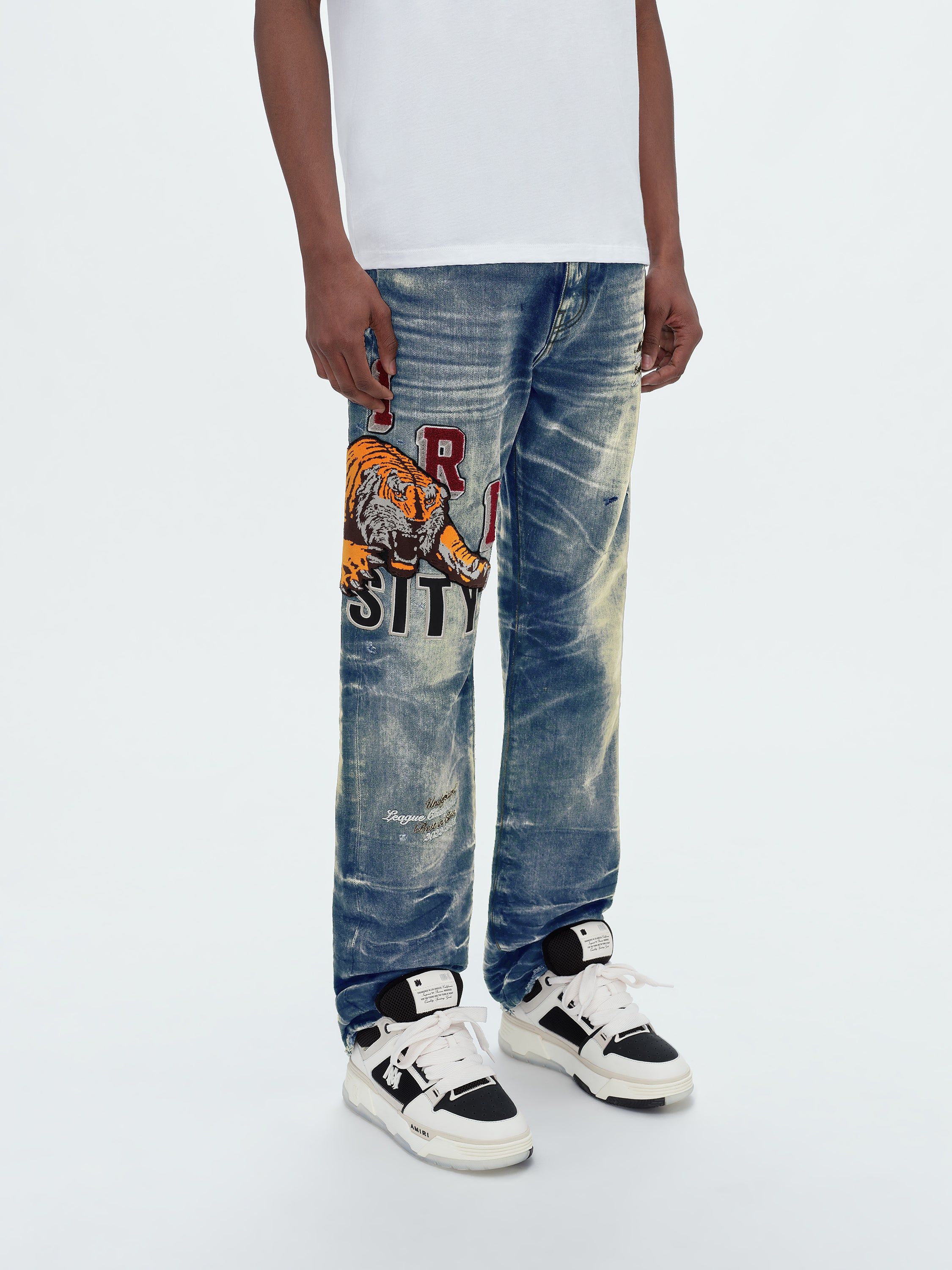 VARSITY TIGER STRAIGHT JEAN - VINTAGE INDIGO sold by AMIRI product image thumbnail 4