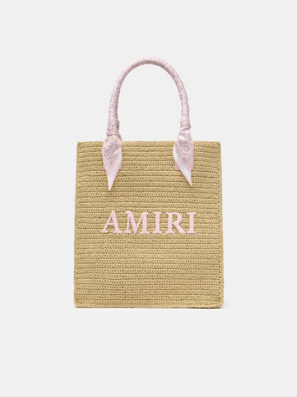 AMIRI RAFFIA TOTE - Pink sold by AMIRI