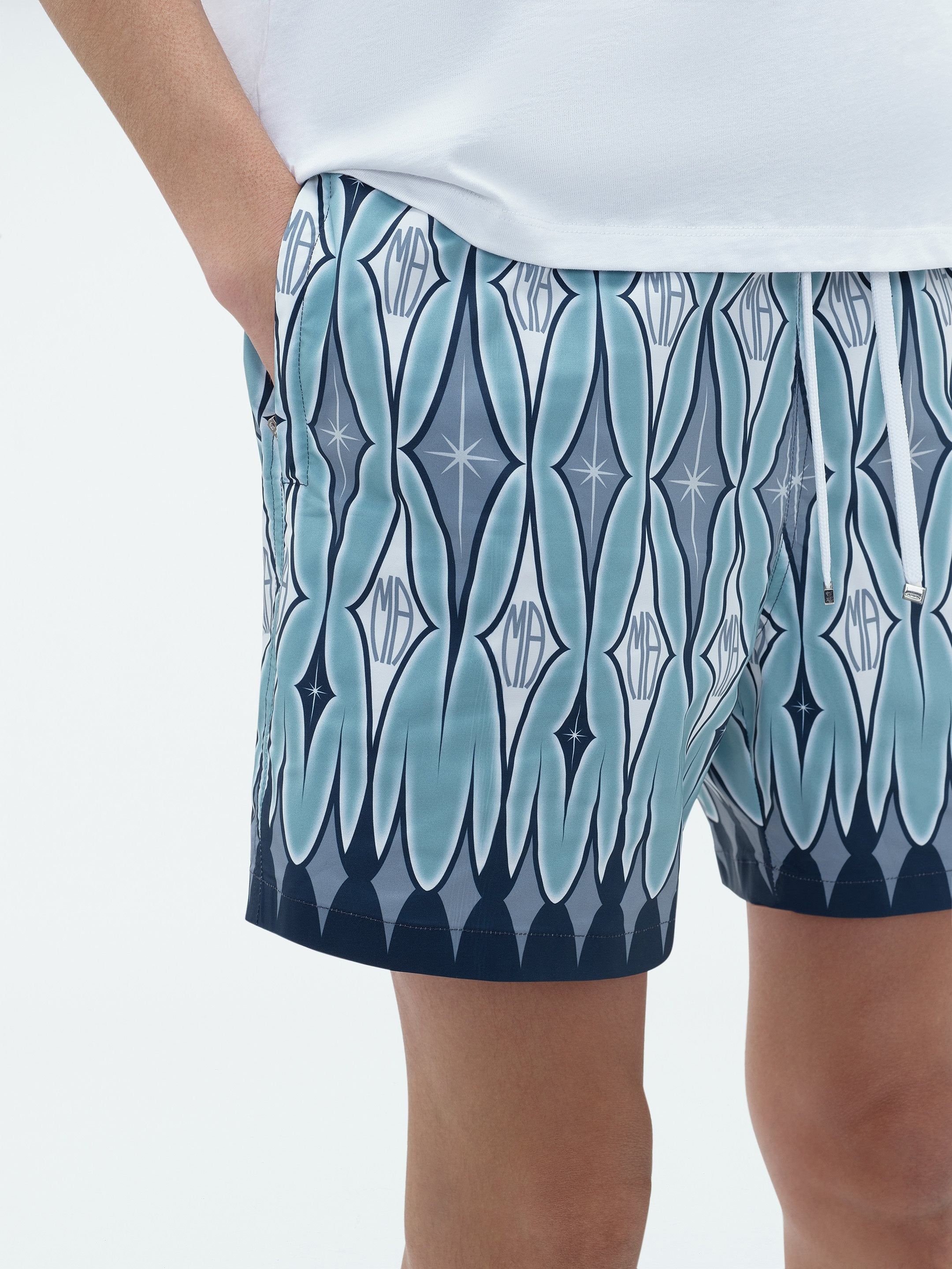 ARGYLE SWIM TRUNK - AQUA sold by AMIRI product image thumbnail 6