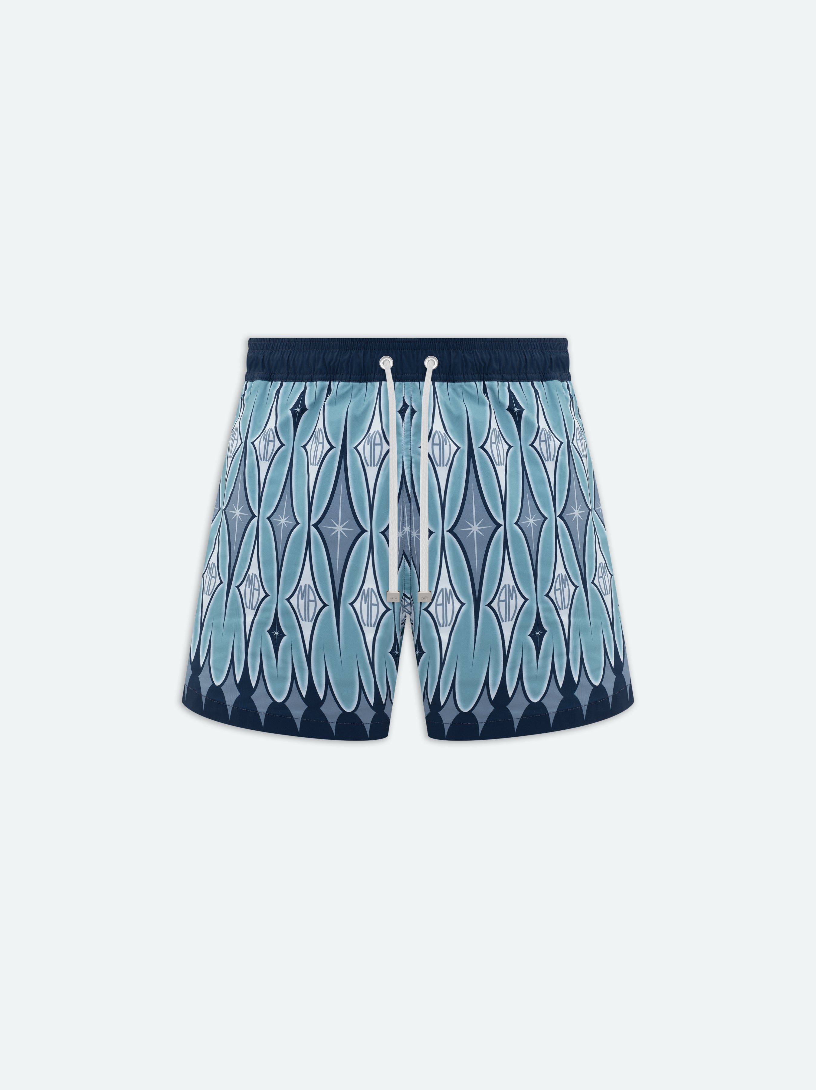 ARGYLE SWIM TRUNK - AQUA sold by AMIRI