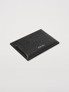 ICONIC EMBOSSED LEATHER CARD HOLDER - BLACK sold by AMIRI