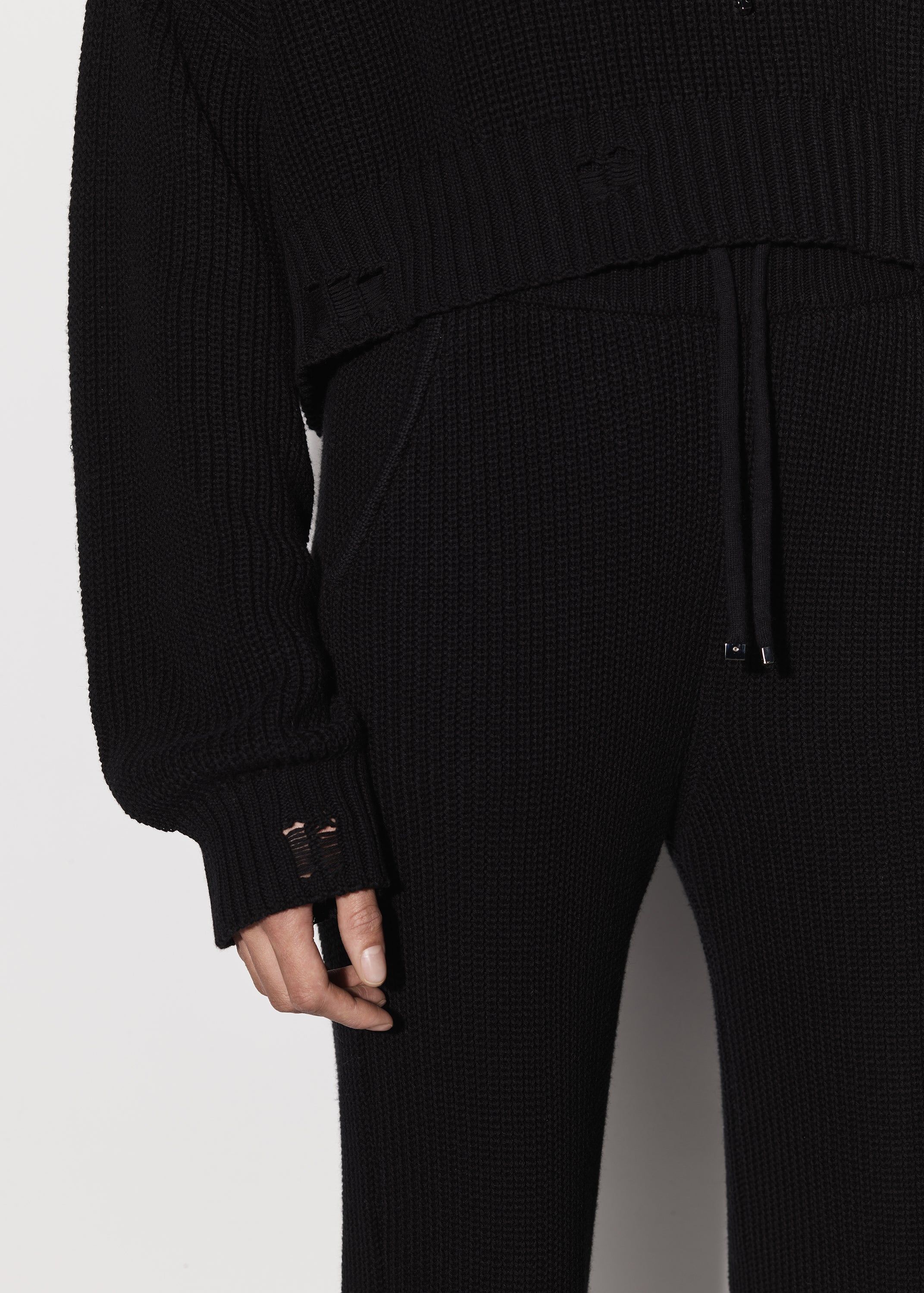 WOMEN - RIB SWEATPANTS - BLACK sold by AMIRI product image thumbnail 6