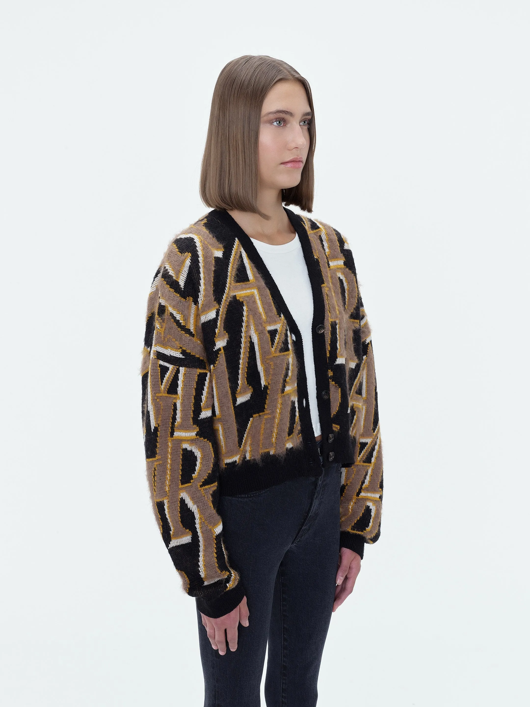 WOMEN - AMIRI REPEAT CARDIGAN - Black sold by AMIRI product image thumbnail 4