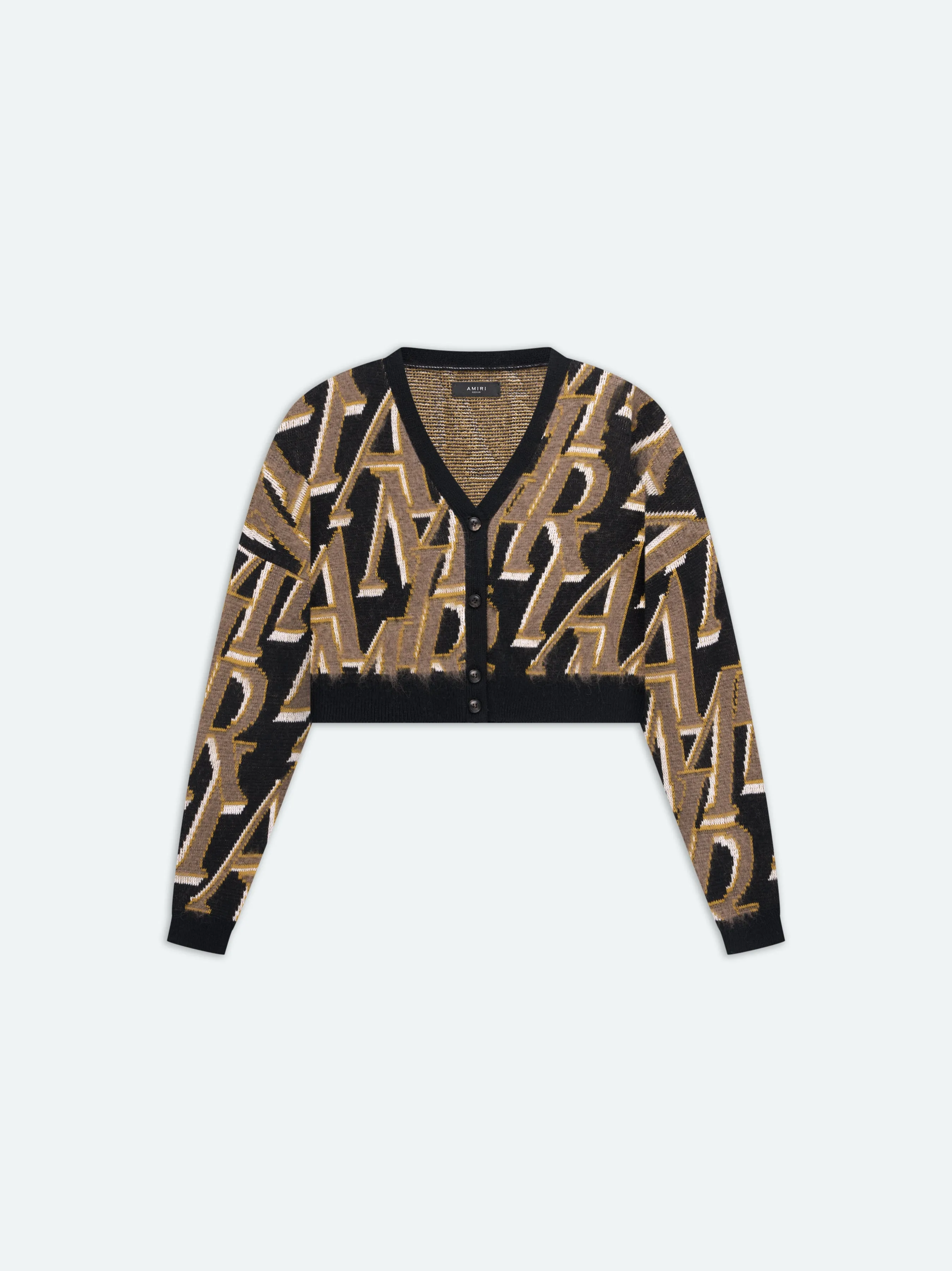 WOMEN - AMIRI REPEAT CARDIGAN - Black sold by AMIRI