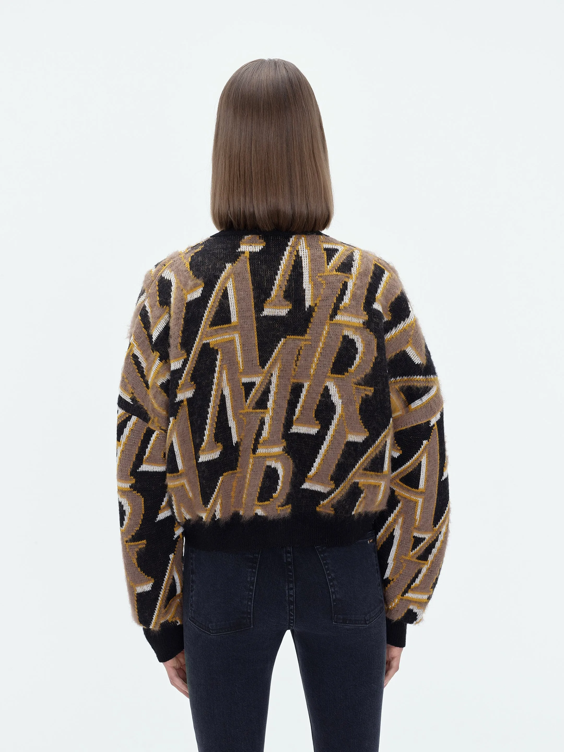 WOMEN - AMIRI REPEAT CARDIGAN - Black sold by AMIRI product image thumbnail 5