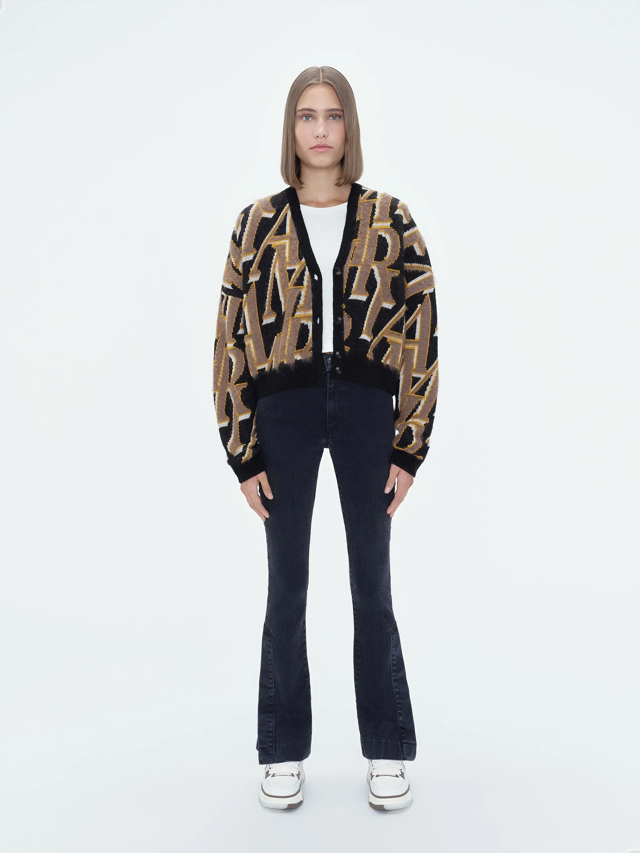 WOMEN - AMIRI REPEAT CARDIGAN - Black sold by AMIRI product image thumbnail 2