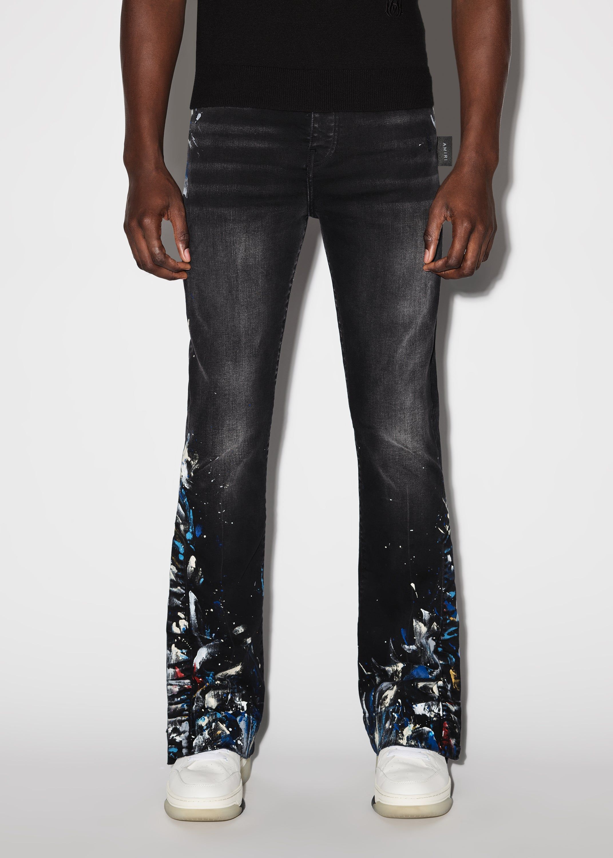 PAINT SPLATTER FLARE JEAN - AGED BLACK sold by AMIRI product image thumbnail 2