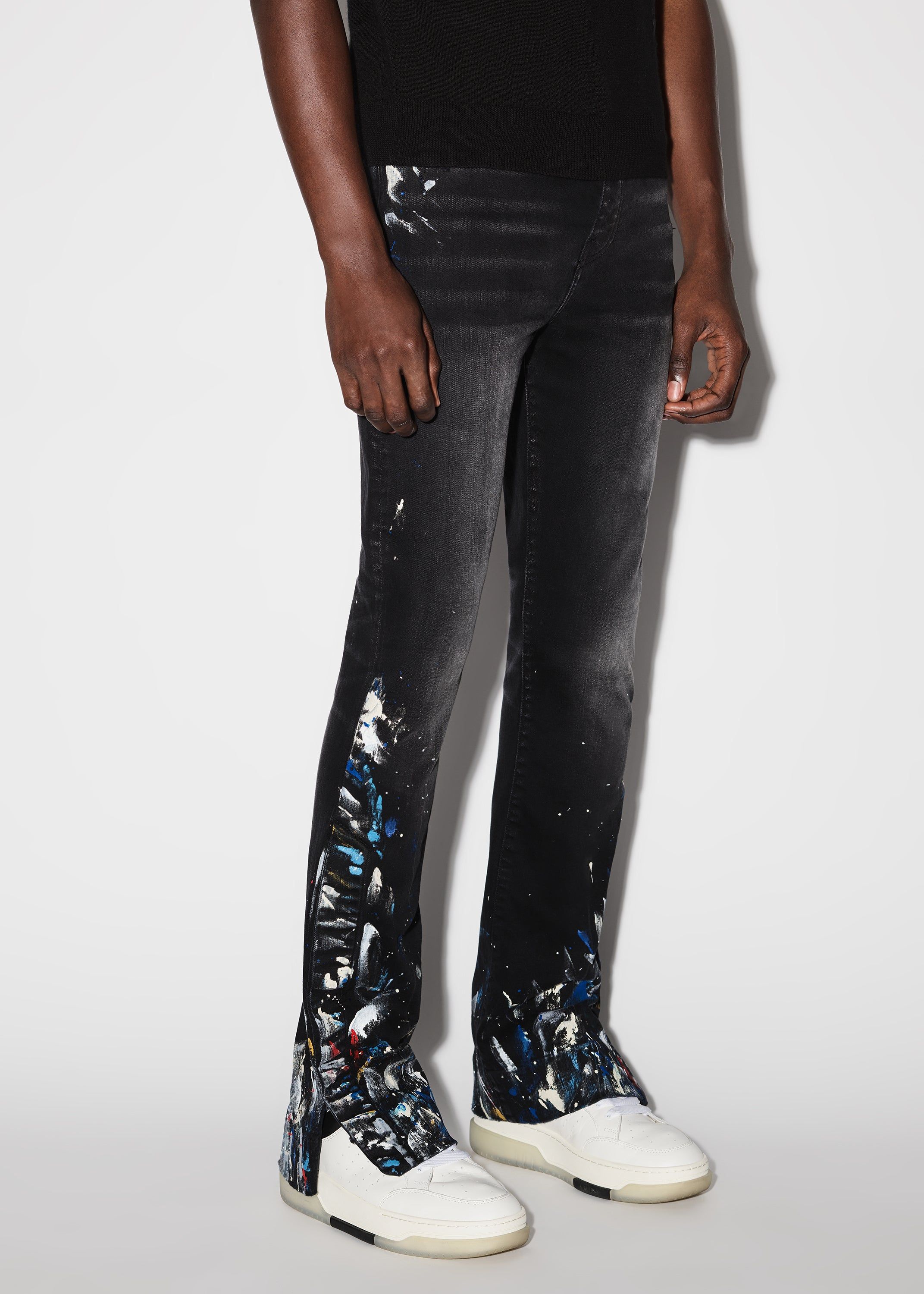 PAINT SPLATTER FLARE JEAN - AGED BLACK sold by AMIRI product image thumbnail 3