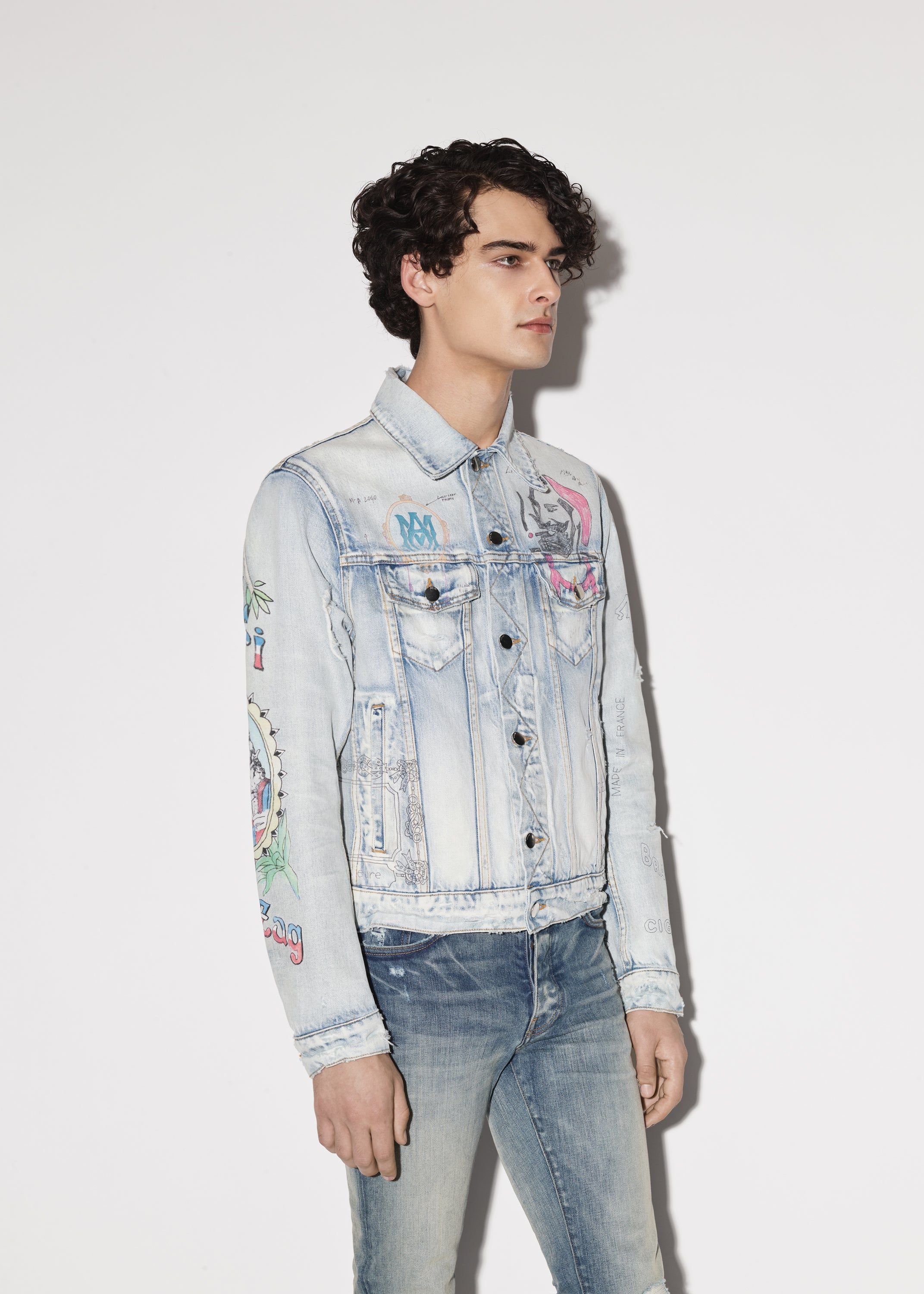 ZIG-ZAG TRUCKER - LIGHT INDIGO sold by AMIRI product image thumbnail 3